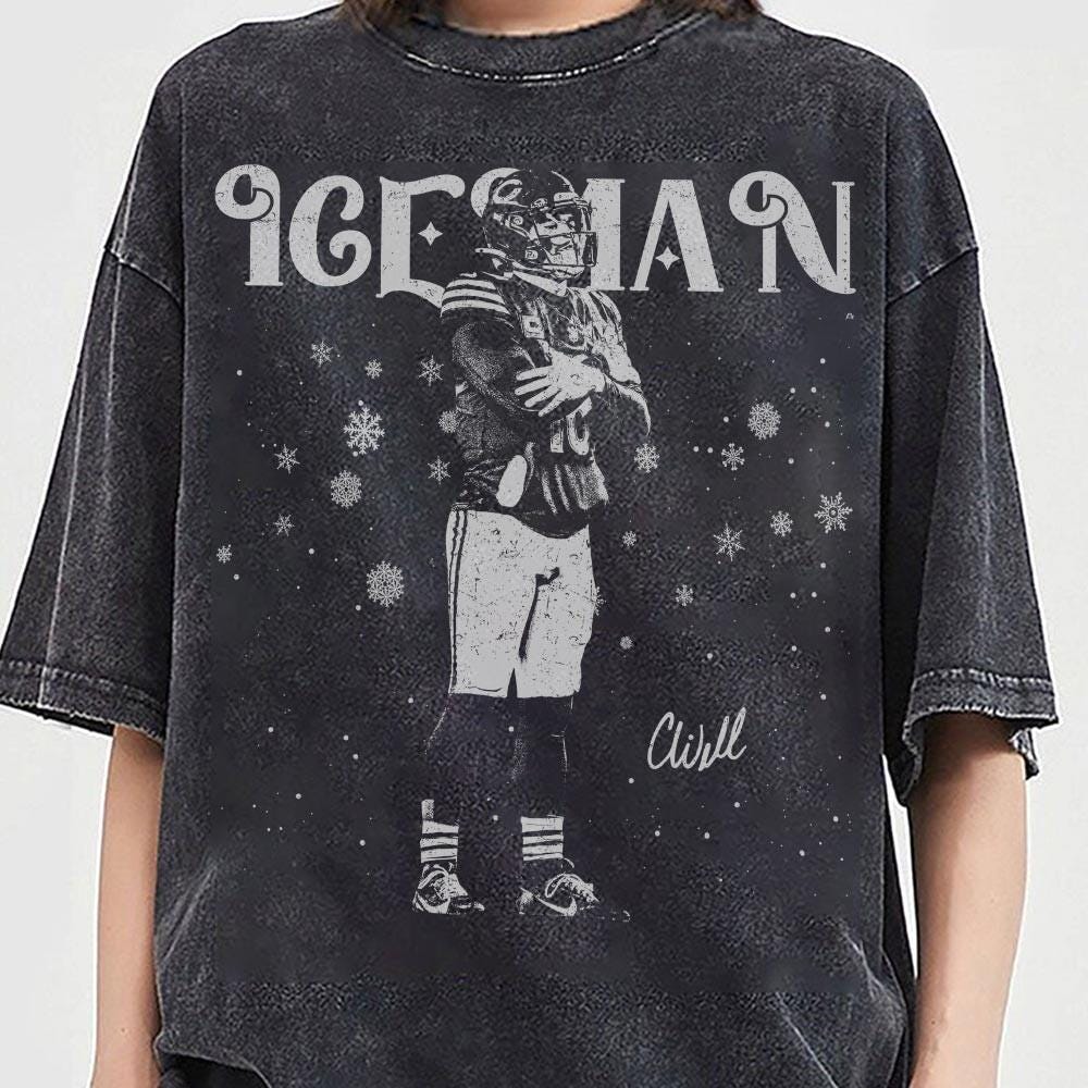 Ice Man Football Vintage T-Shirt – Caleb Williams Inspired Unisex Graphic Tee