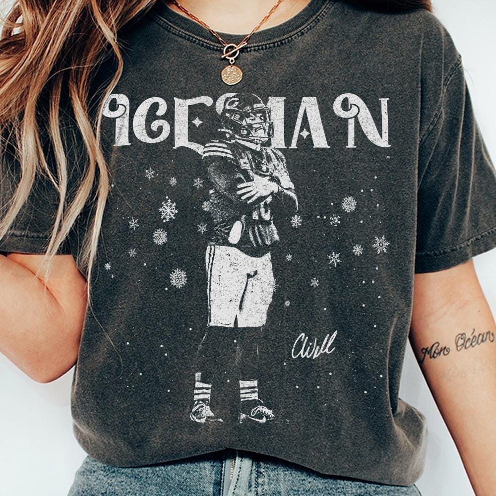 Ice Man Football Vintage T-Shirt – Caleb Williams Inspired Unisex Graphic Tee