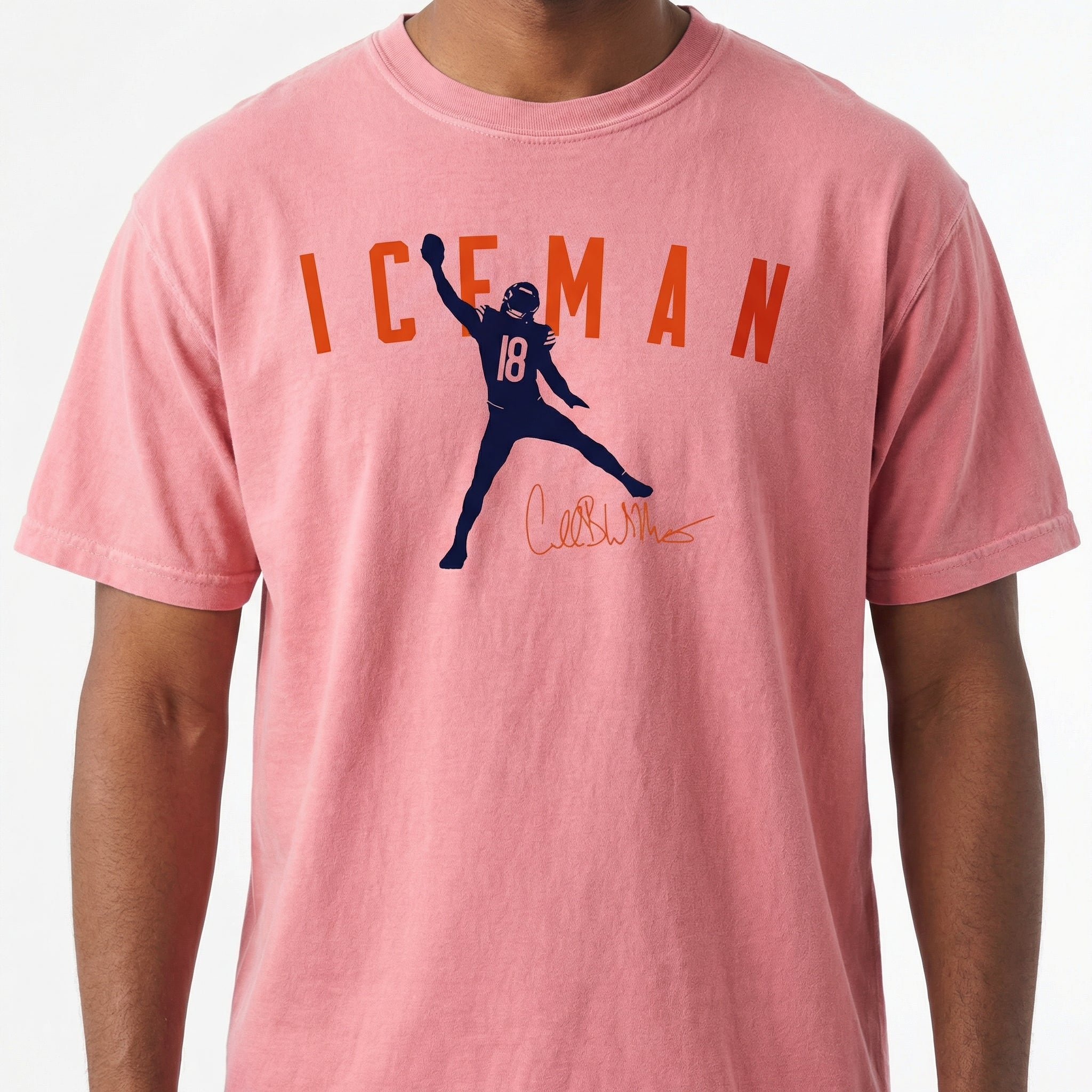 Iceman Football Graphic T-Shirt – Cold-Weather Quarterback Style Tee