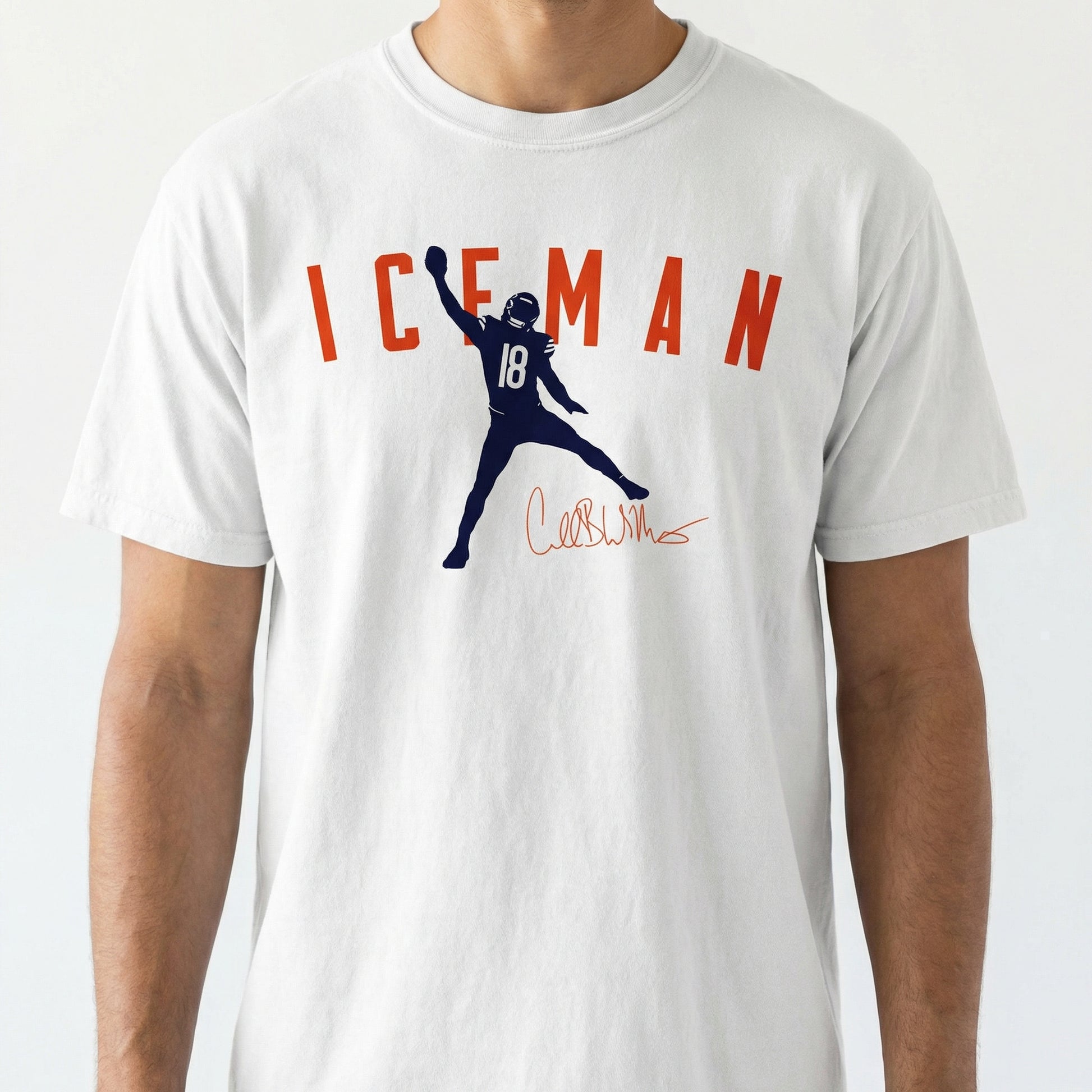 Iceman Football Graphic T-Shirt – Cold-Weather Quarterback Style Tee