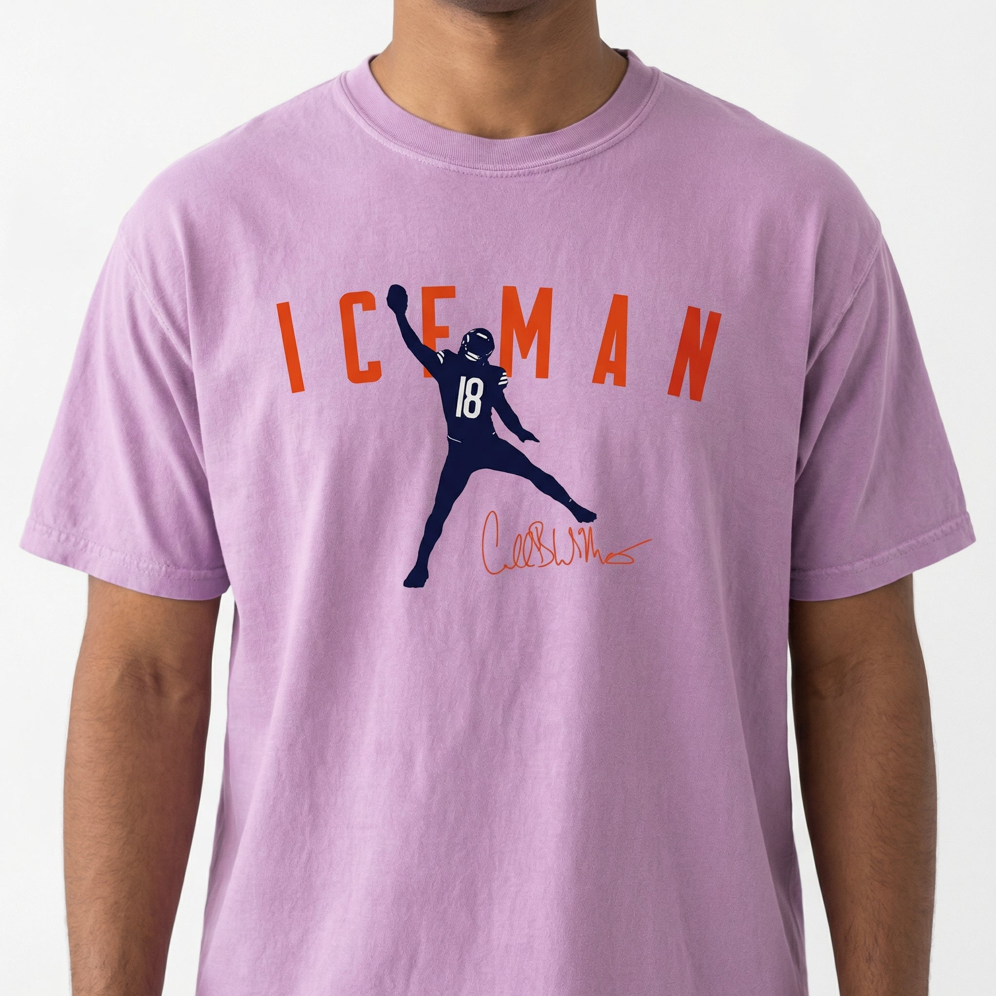 Iceman Football Graphic T-Shirt – Cold-Weather Quarterback Style Tee