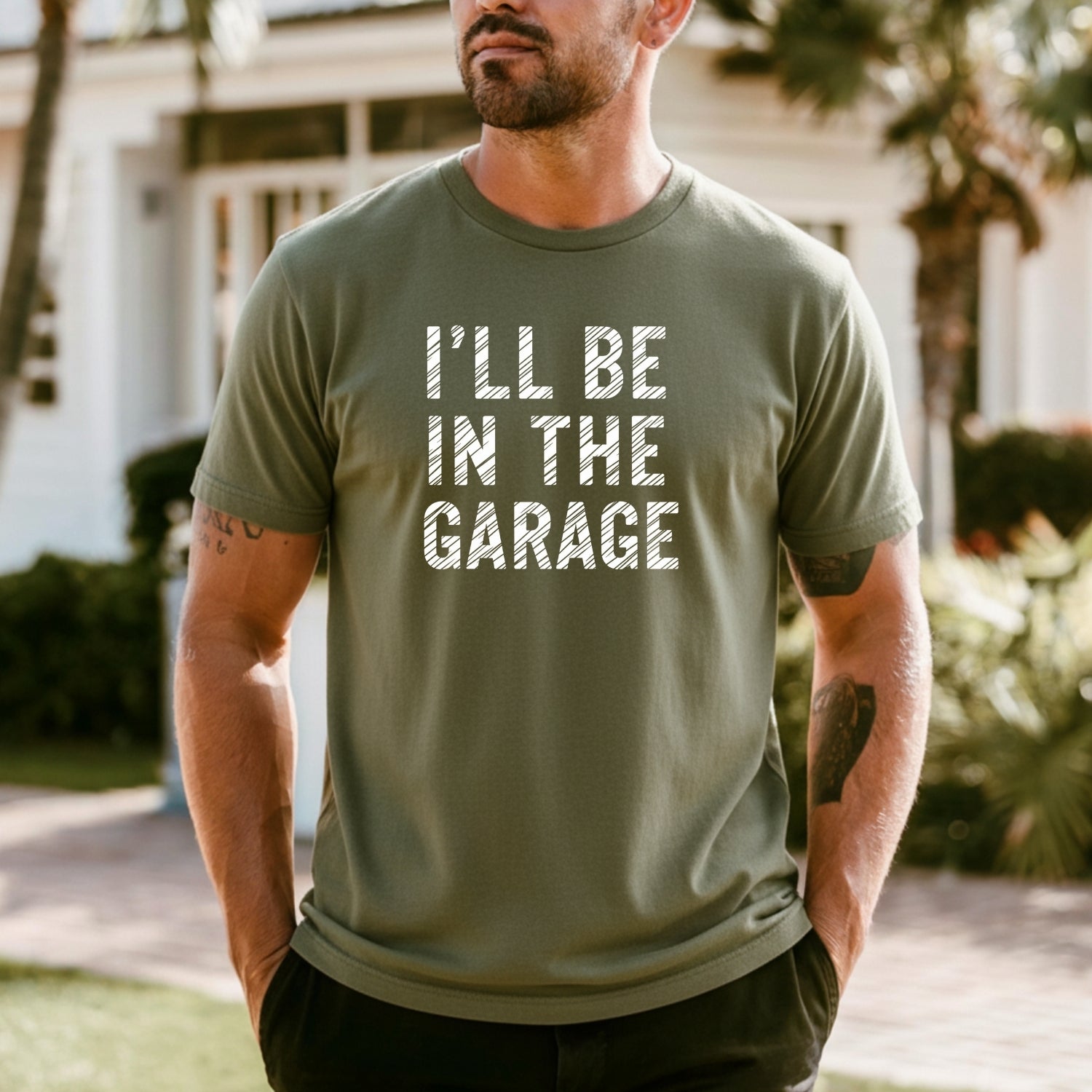 I'll Be In The Garage Shirt – Funny Unisex Graphic Tee
