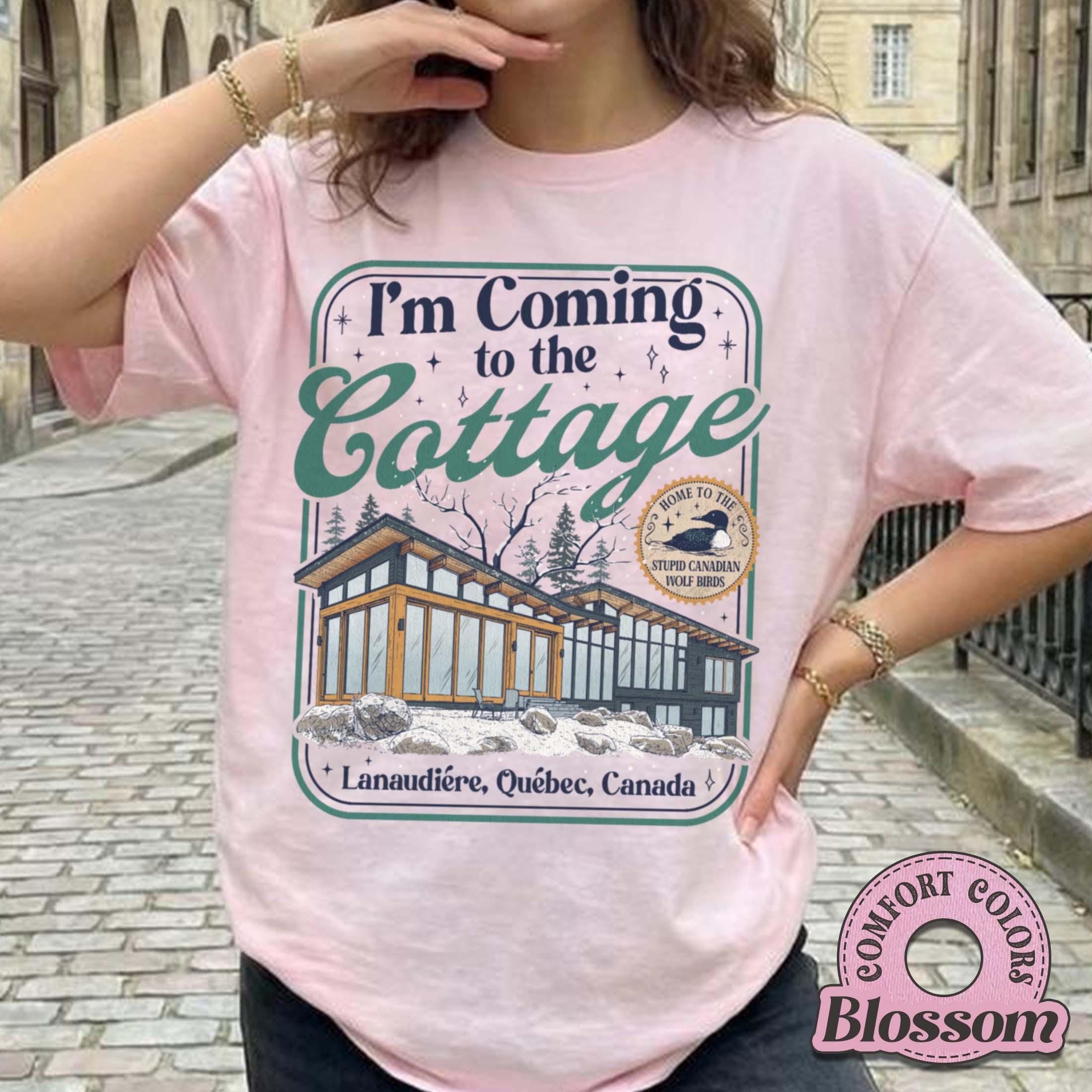 I'm Coming to the Cottage T-Shirt – Funny Hockey Romance Graphic Tee