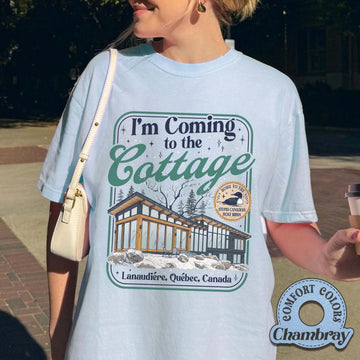 I'm Coming to the Cottage T-Shirt – Funny Hockey Romance Graphic Tee