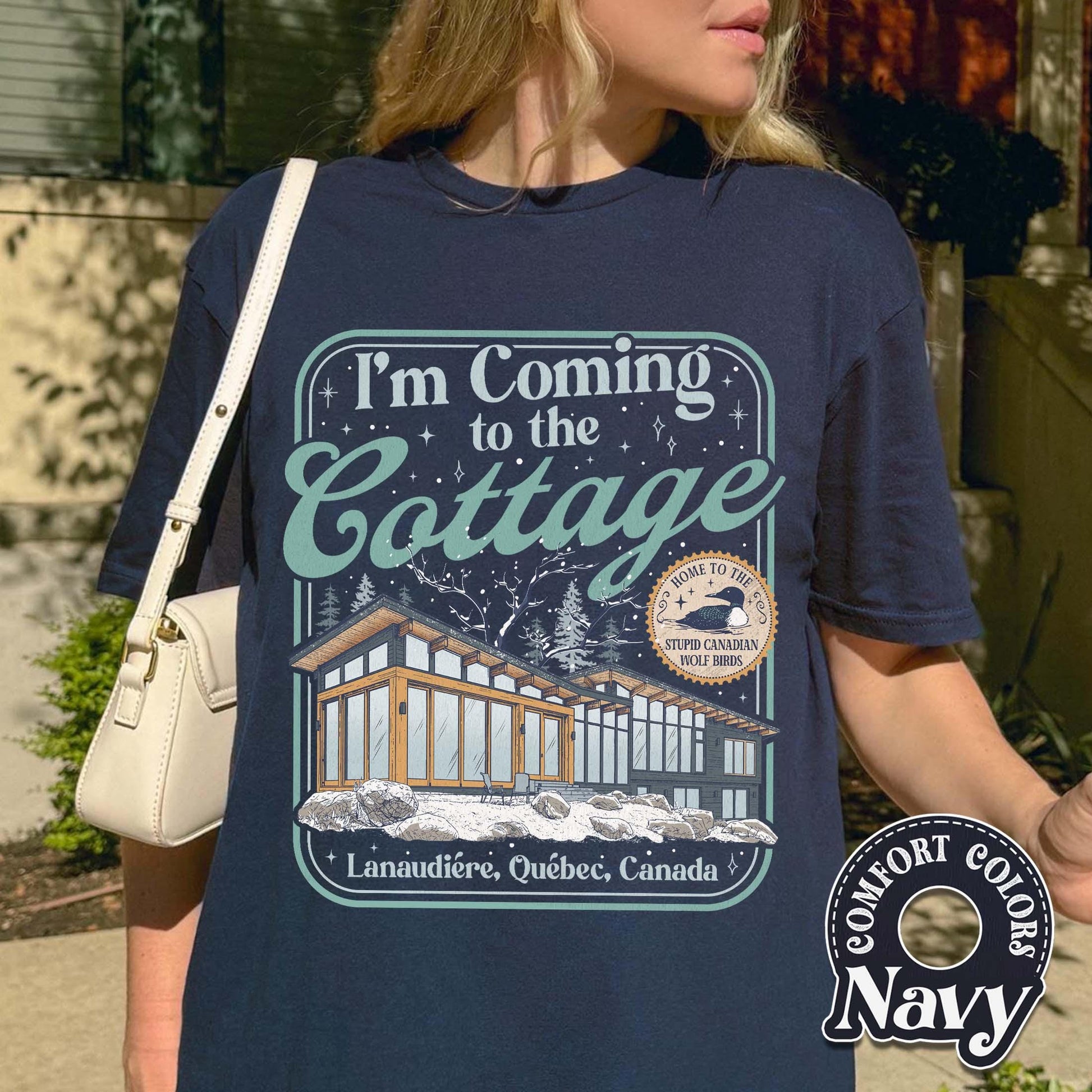 I'm Coming to the Cottage T-Shirt – Funny Hockey Romance Graphic Tee