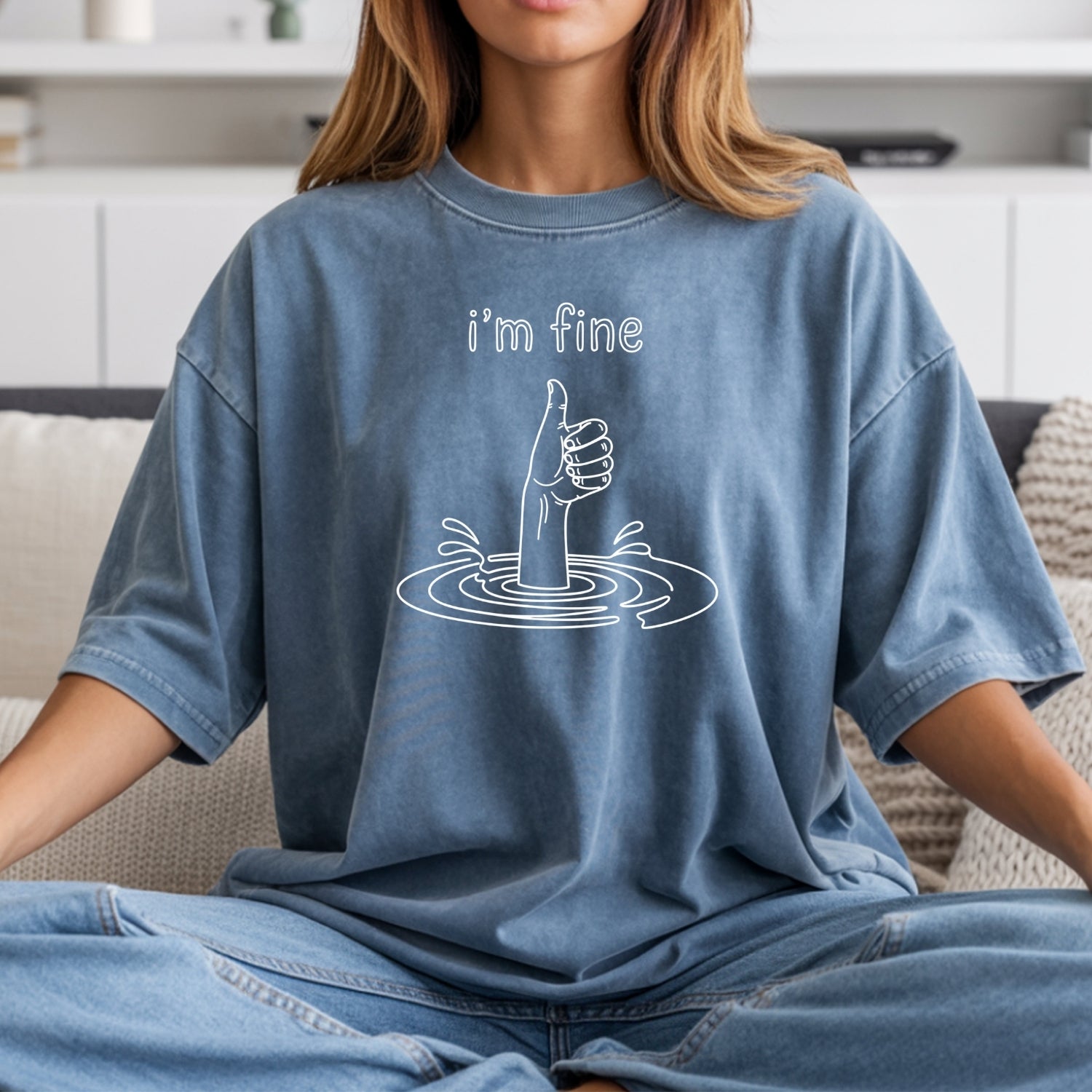 I'm Fine T-Shirt - Funny Sarcastic Graphic Tee
