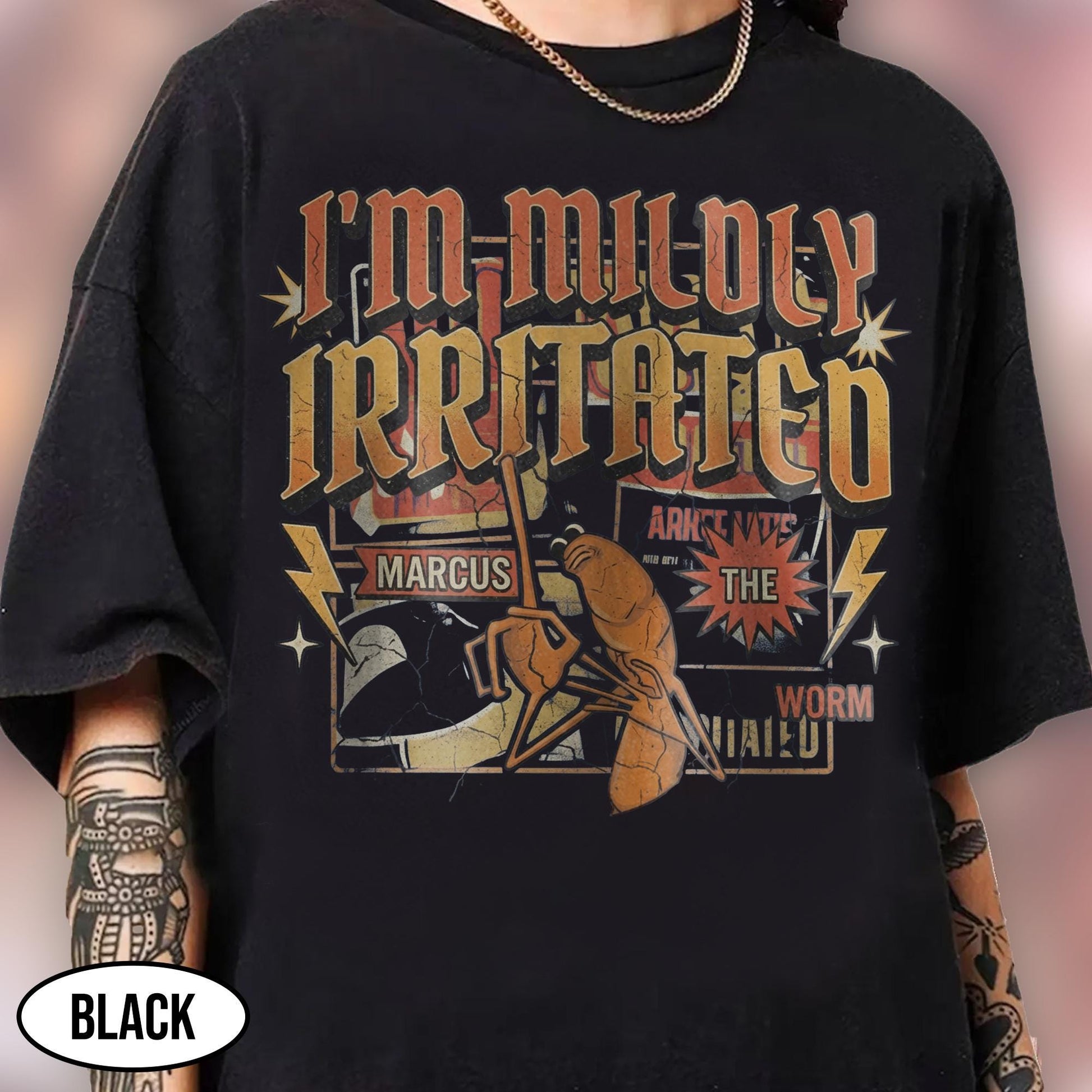 I'm Mildly Irritated Marcus Worm Shirt - Funny Gen Z Meme Tee
