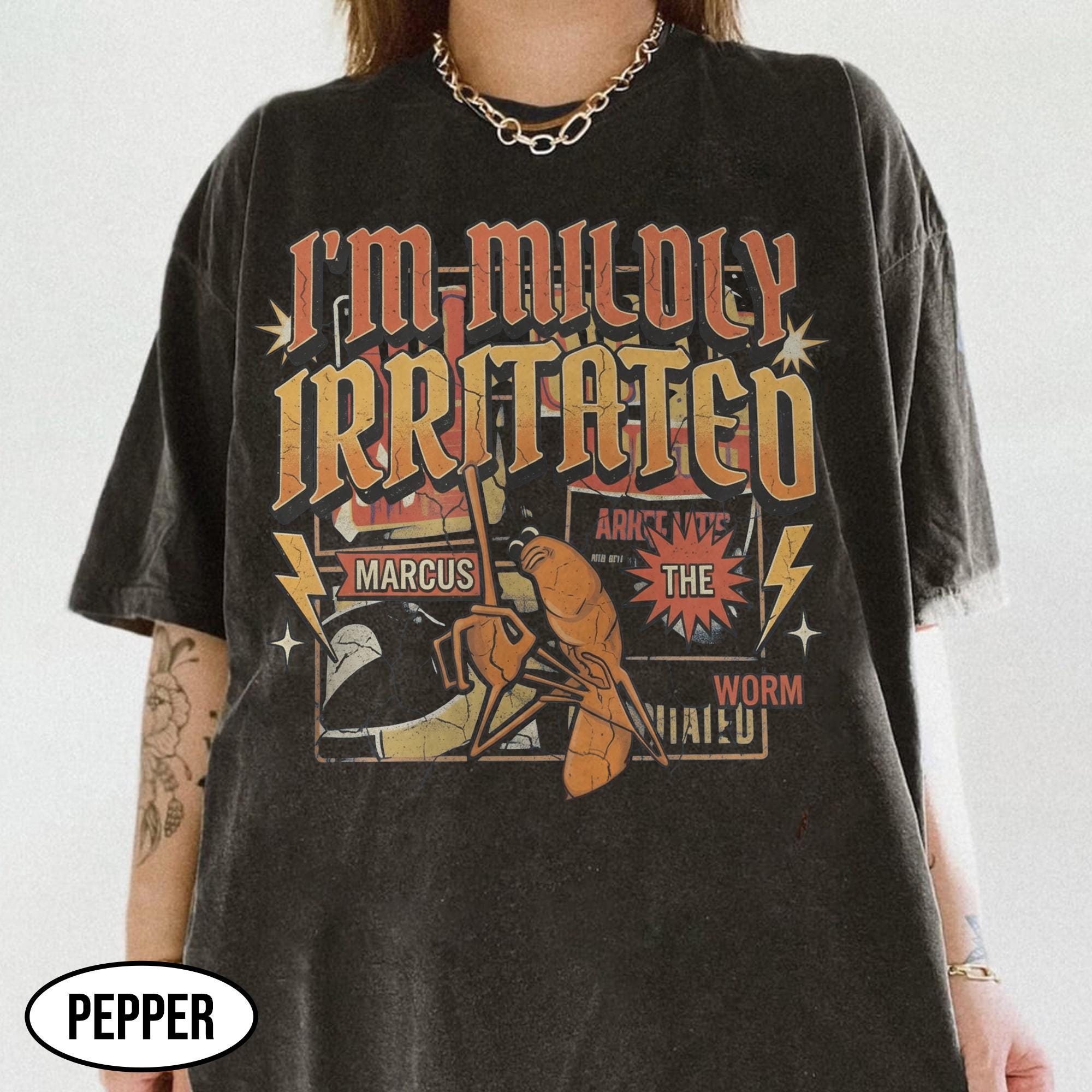 I'm Mildly Irritated Marcus Worm Shirt - Funny Gen Z Meme Tee