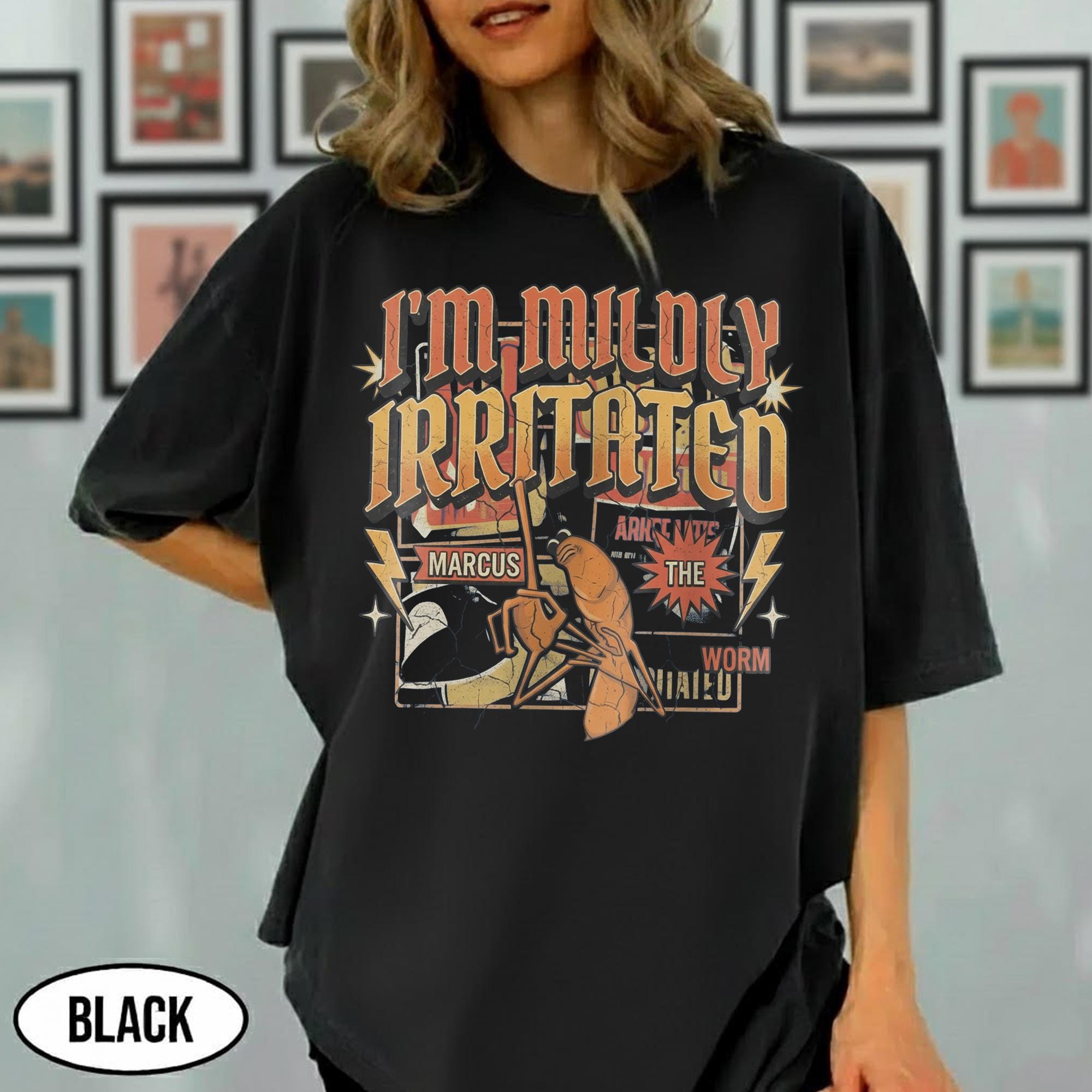 I'm Mildly Irritated Marcus Worm Shirt - Funny Gen Z Meme Tee