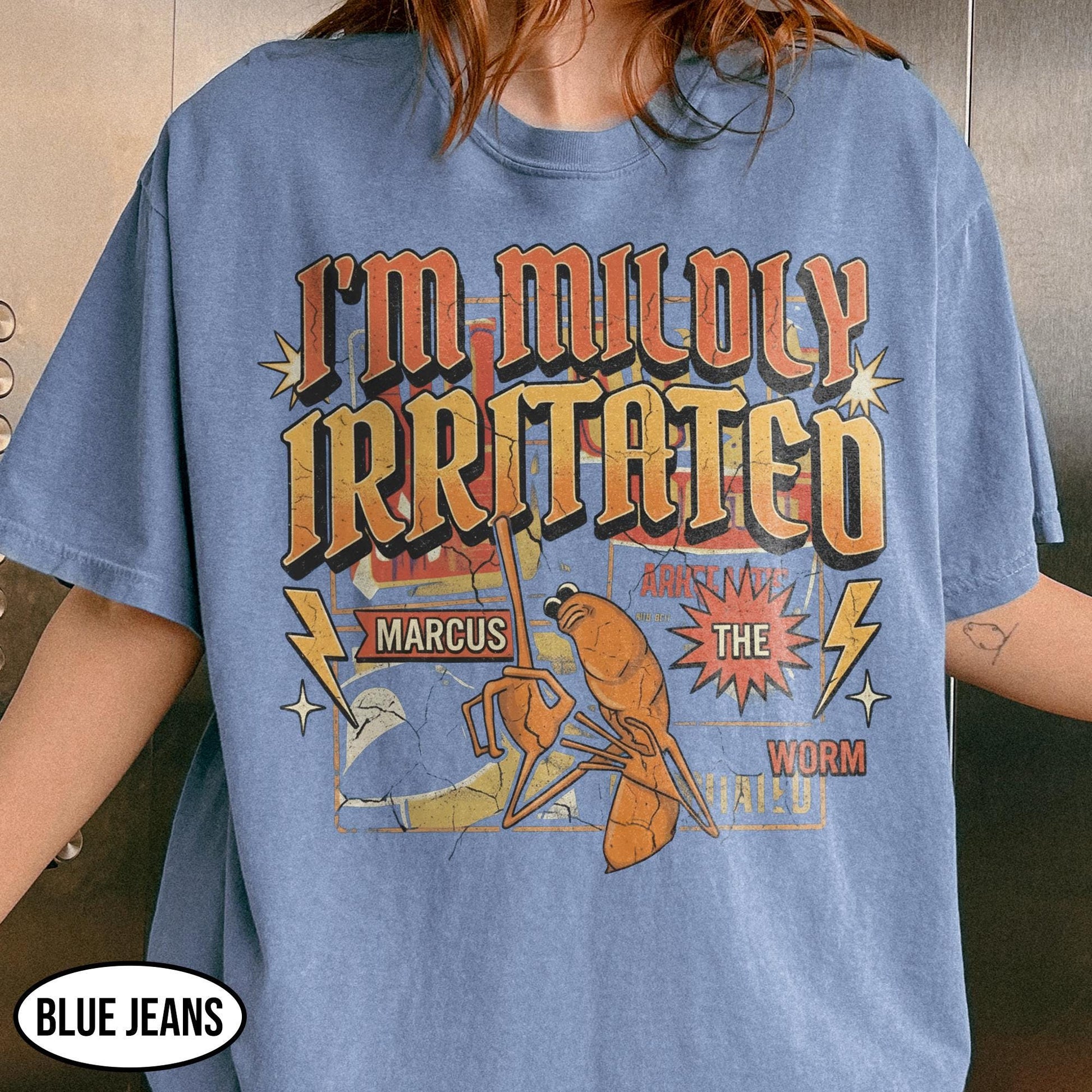 I'm Mildly Irritated Marcus Worm Shirt - Funny Gen Z Meme Tee