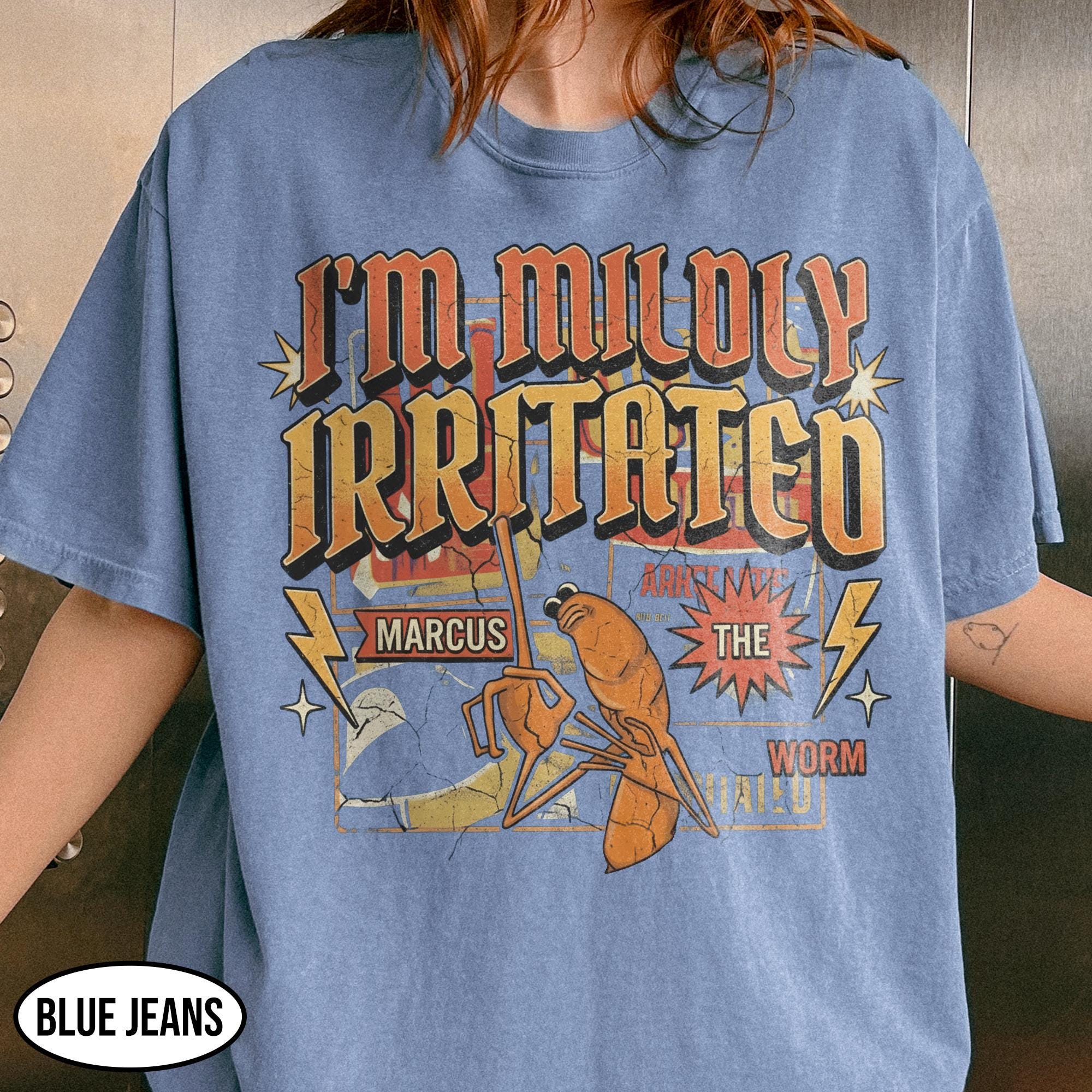 I'm Mildly Irritated Marcus Worm Shirt - Funny Gen Z Meme Tee