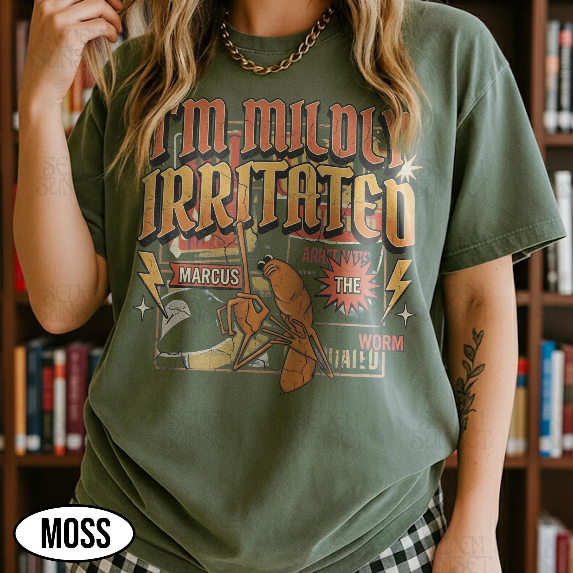 I'm Mildly Irritated Marcus Worm Shirt - Funny Gen Z Meme Tee