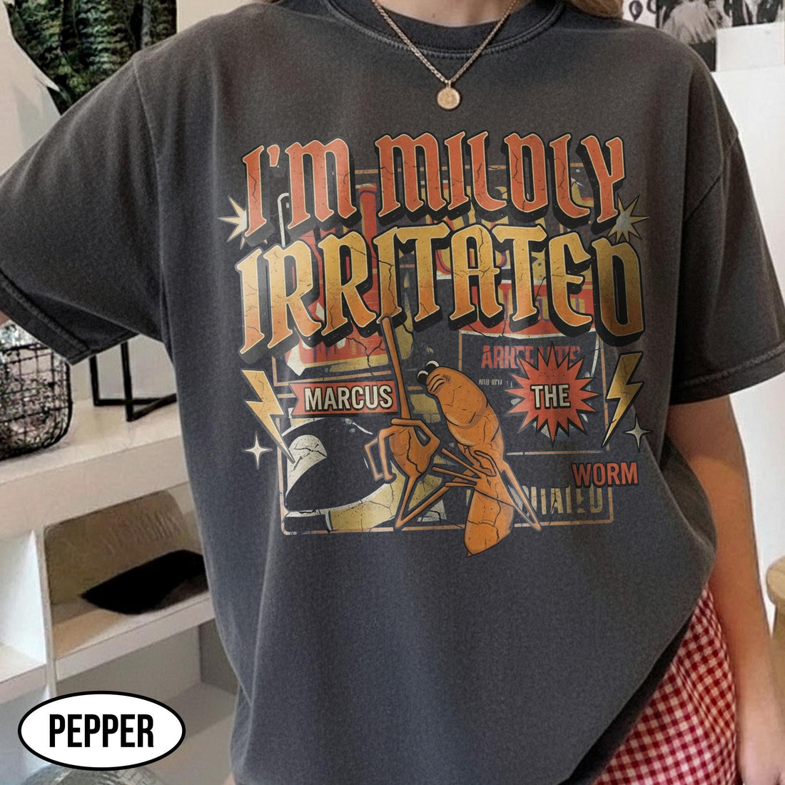 I'm Mildly Irritated Marcus Worm Shirt - Funny Gen Z Meme Tee