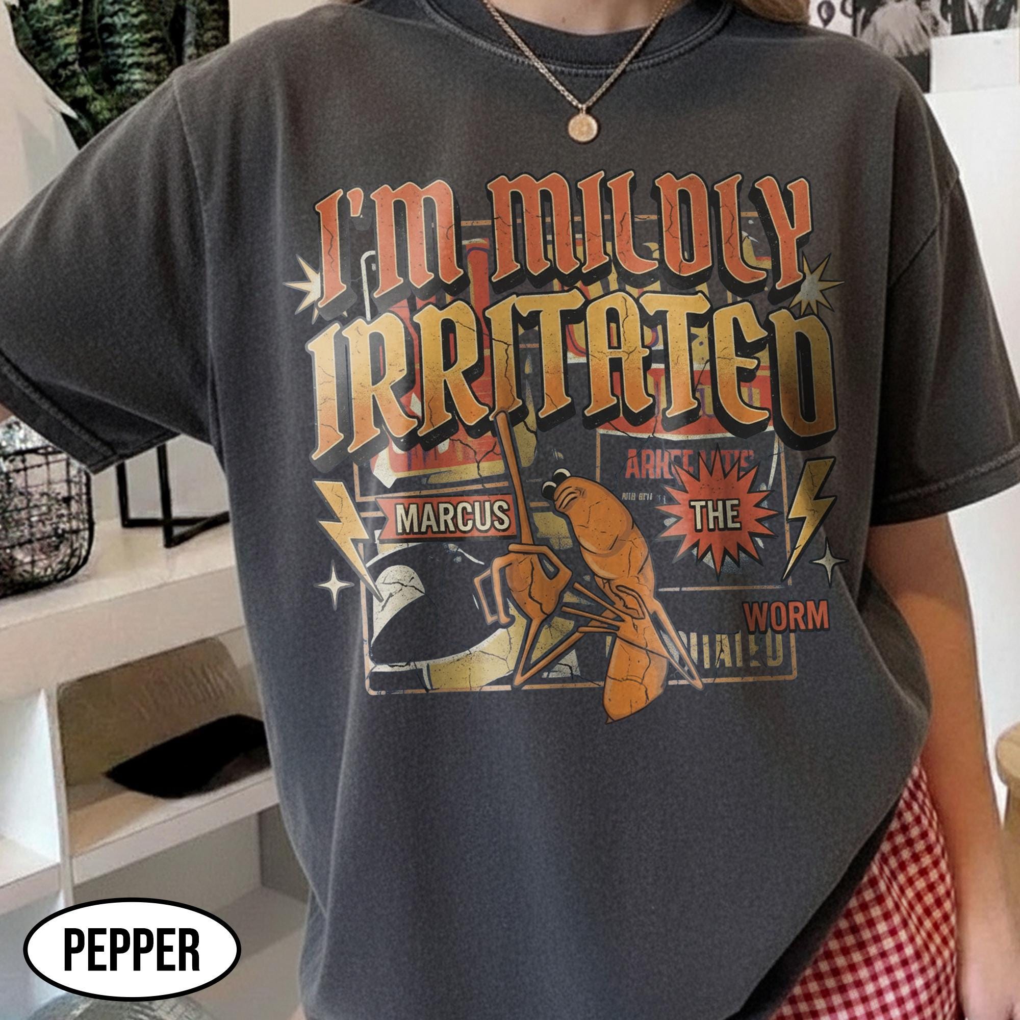 I'm Mildly Irritated Marcus Worm Shirt - Funny Gen Z Meme Tee