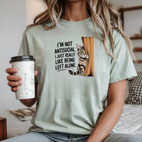 I'm Not Antisocial T-Shirt - Funny Cat Sarcastic Graphic Tee