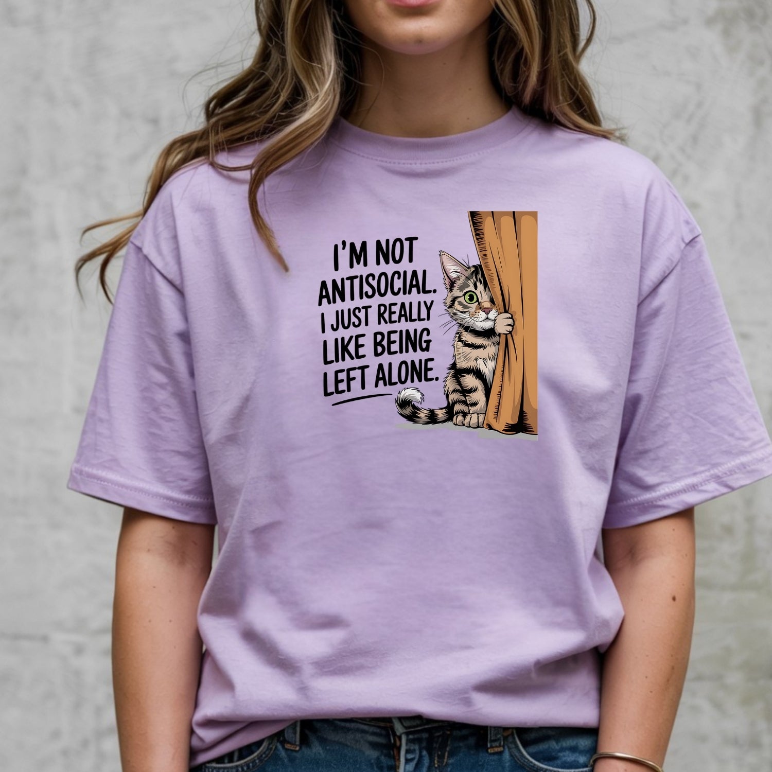 I'm Not Antisocial T-Shirt - Funny Cat Sarcastic Graphic Tee