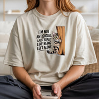I'm Not Antisocial T-Shirt - Funny Cat Sarcastic Graphic Tee