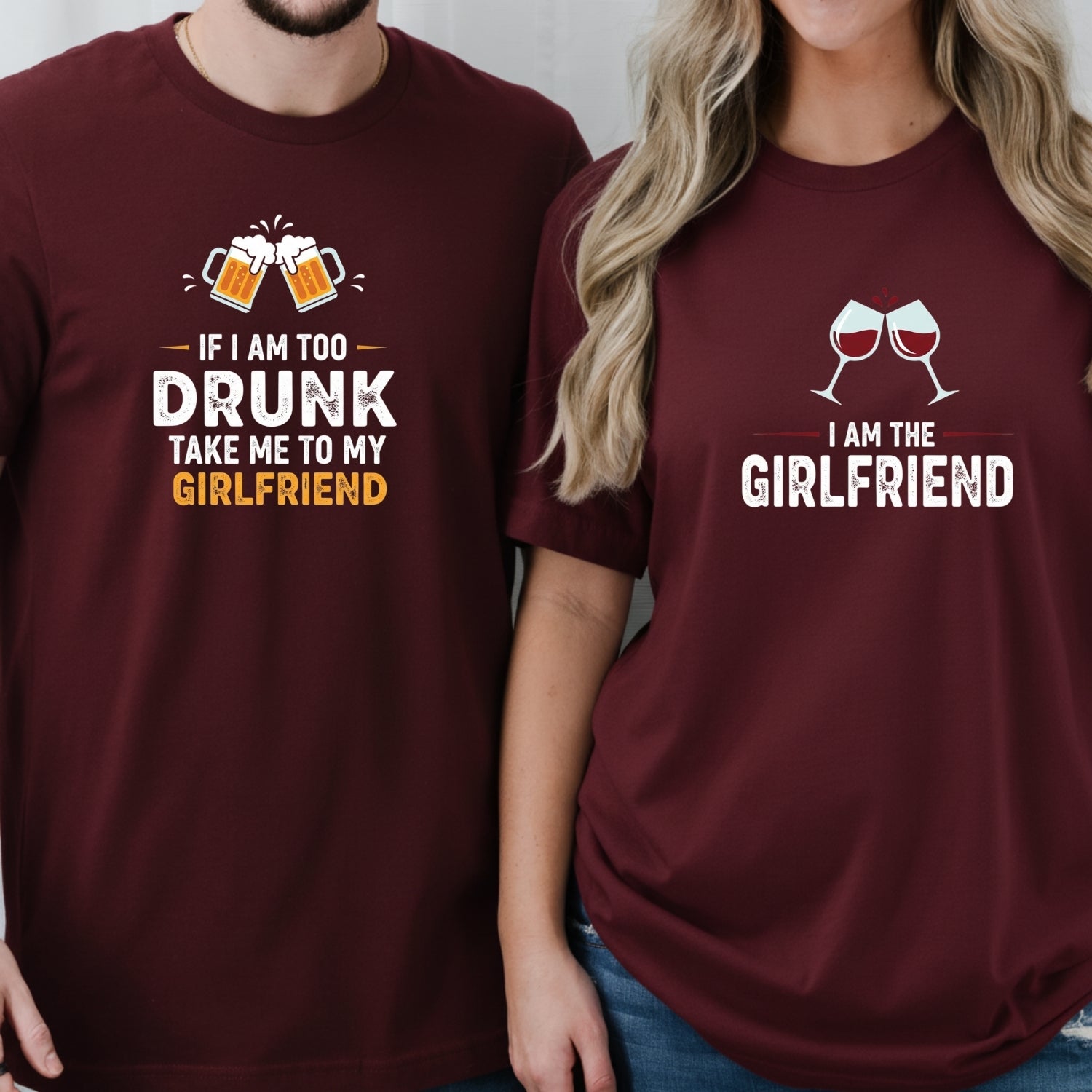 I'm The Girlfriend Take Me To My Girlfriend Matching T-Shirts For Couples