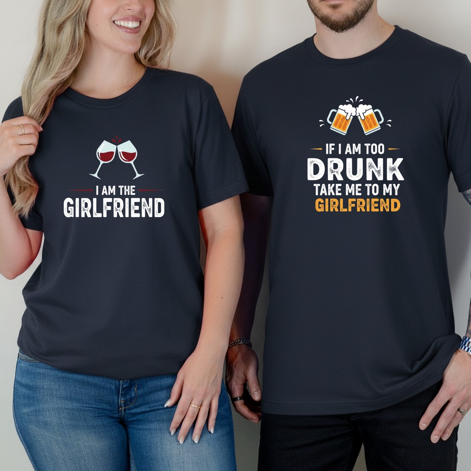 I'm The Girlfriend Take Me To My Girlfriend Matching T-Shirts For Couples