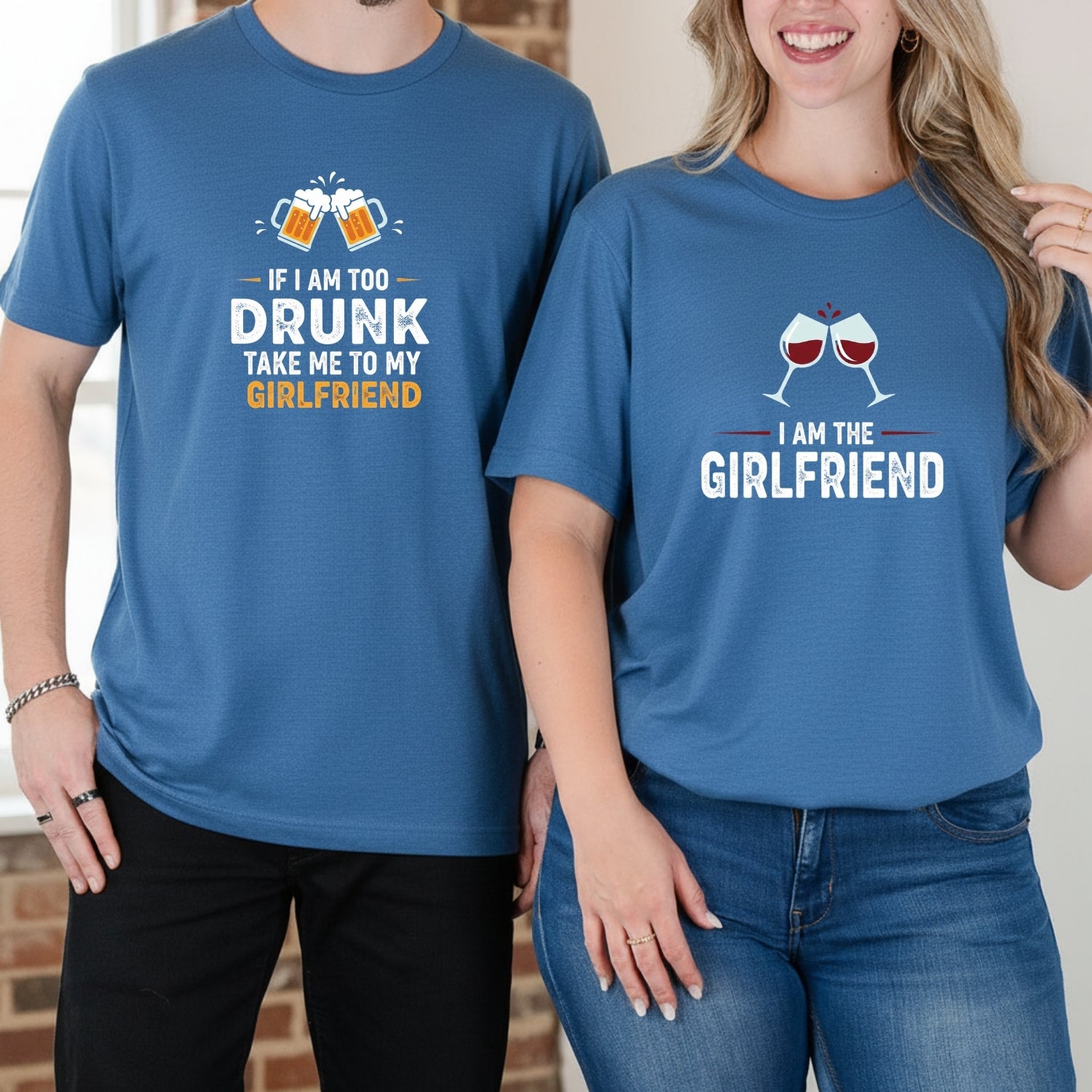 I'm The Girlfriend Take Me To My Girlfriend Matching T-Shirts For Couples