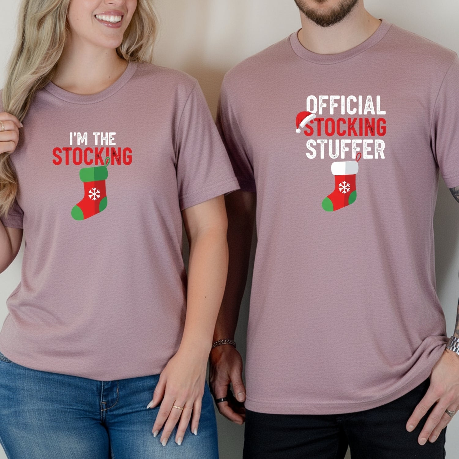 I'm The Stocking Official Stocking Stuffer Matching T-Shirts For Couples
