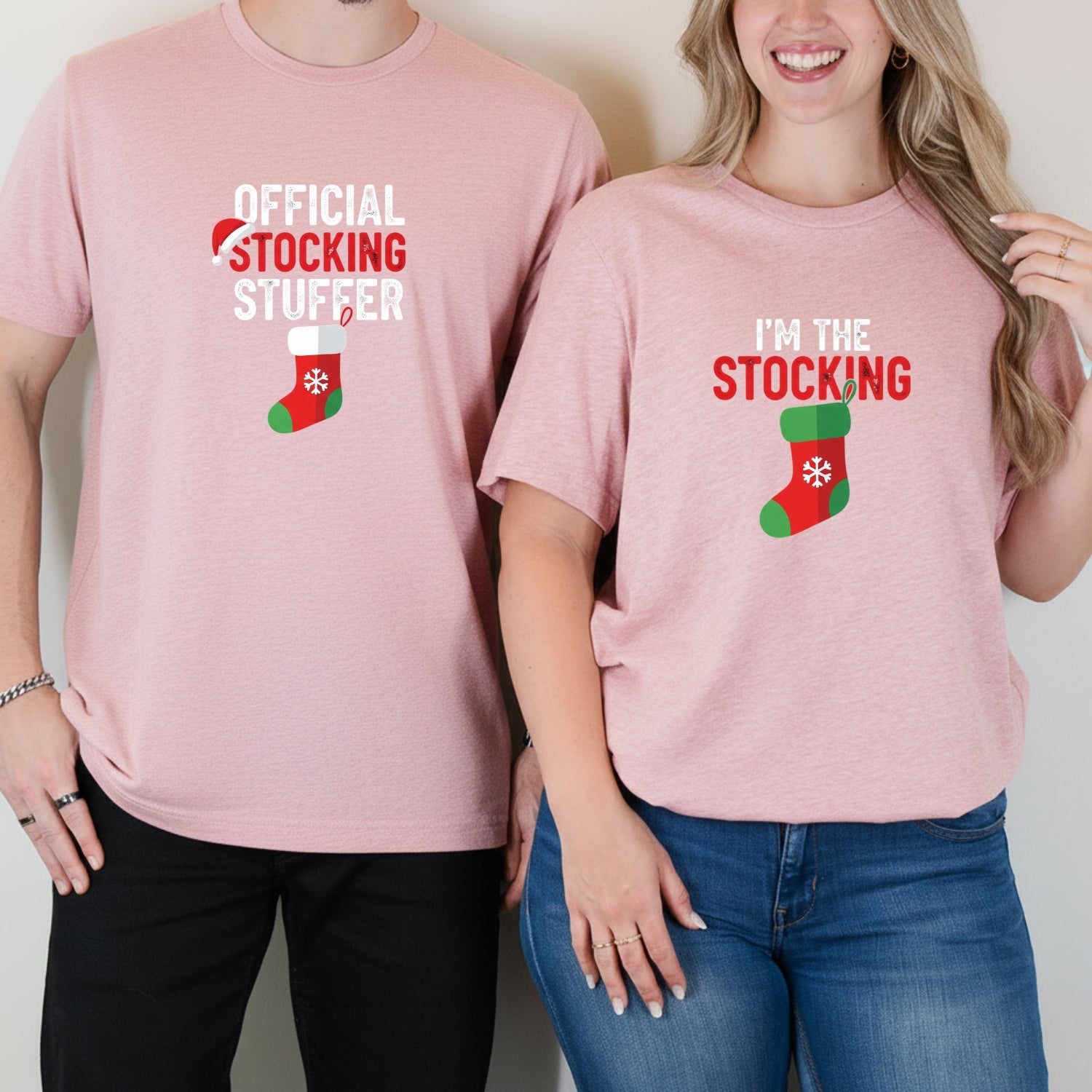 I'm The Stocking Official Stocking Stuffer Matching T-Shirts For Couples