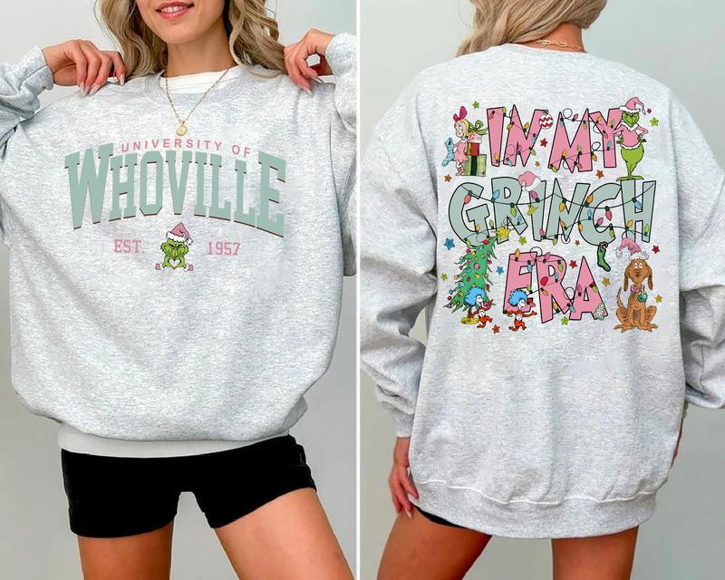 In My Holiday Era Sweatshirt – Retro Christmas University Style Crewneck, Festive Winter Graphic