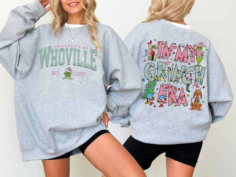 In My Holiday Era Sweatshirt – Retro Christmas University Style Crewneck, Festive Winter Graphic