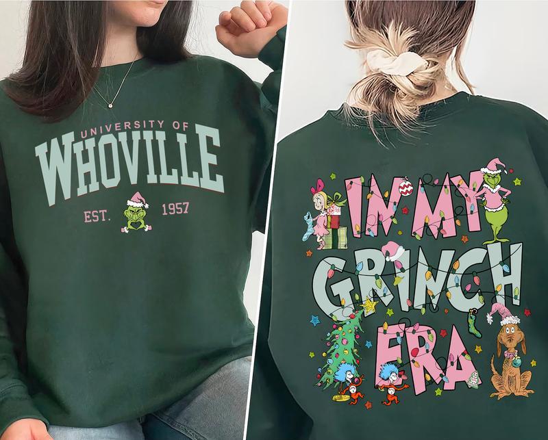 In My Holiday Era Sweatshirt – Retro Christmas University Style Crewneck, Festive Winter Graphic