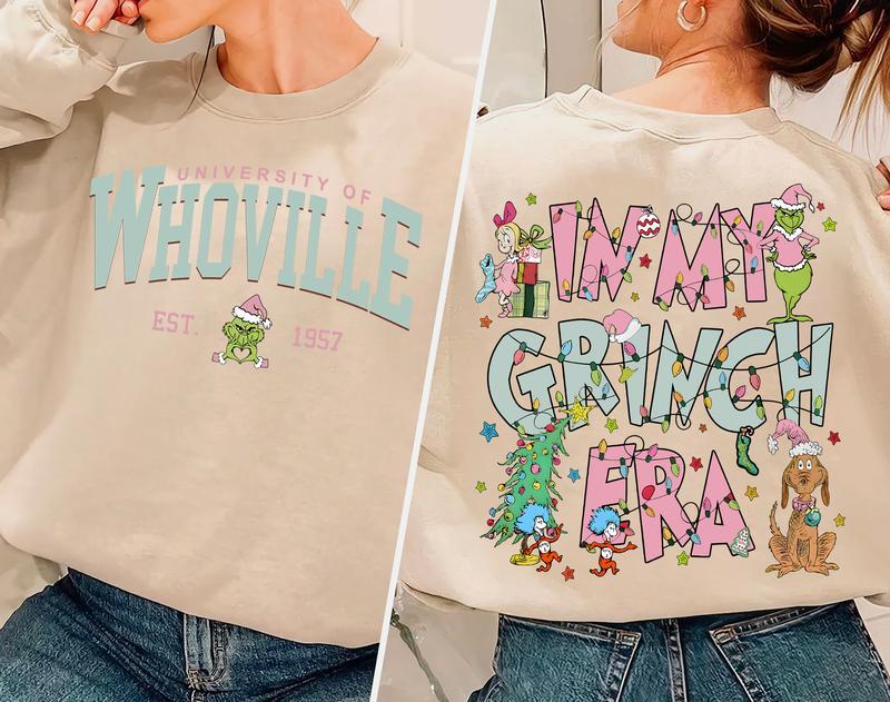 In My Holiday Era Sweatshirt – Retro Christmas University Style Crewneck, Festive Winter Graphic