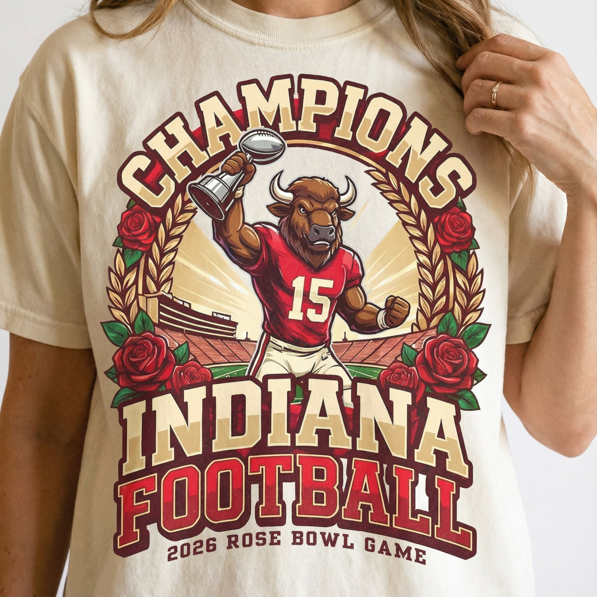 Indiana Football Champions T-Shirt – College Football Fan Graphic Tee