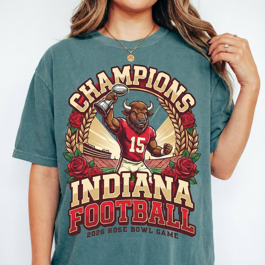 Indiana Football Champions T-Shirt – College Football Fan Graphic Tee