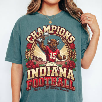 Indiana Football Champions T-Shirt – College Football Fan Graphic Tee