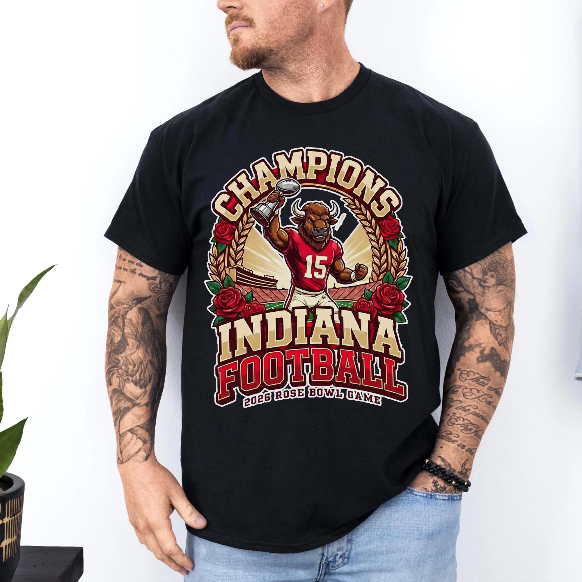 Indiana Football Champions T-Shirt – College Football Fan Graphic Tee