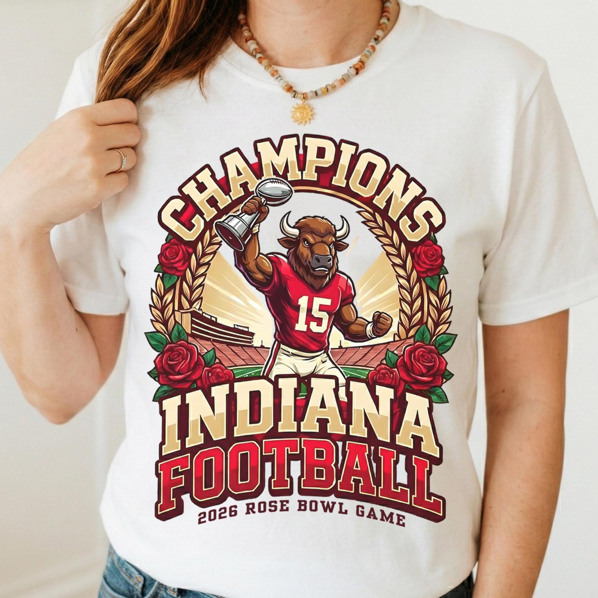Indiana Football Champions T-Shirt – College Football Fan Graphic Tee