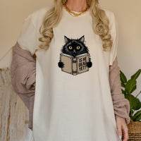 Is He Dead Yet T-Shirt - Funny Cat Sarcastic Graphic Tee