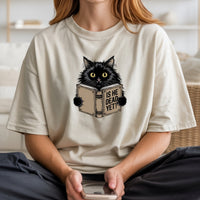 Is He Dead Yet T-Shirt - Funny Cat Sarcastic Graphic Tee