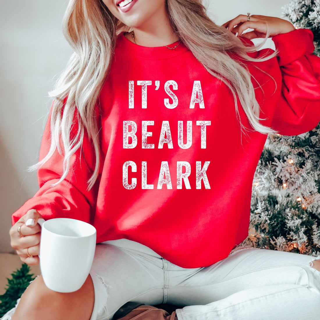 It’s a Beaut Christmas Sweatshirt – Funny Holiday Crewneck, Festive Winter Humor Shirt