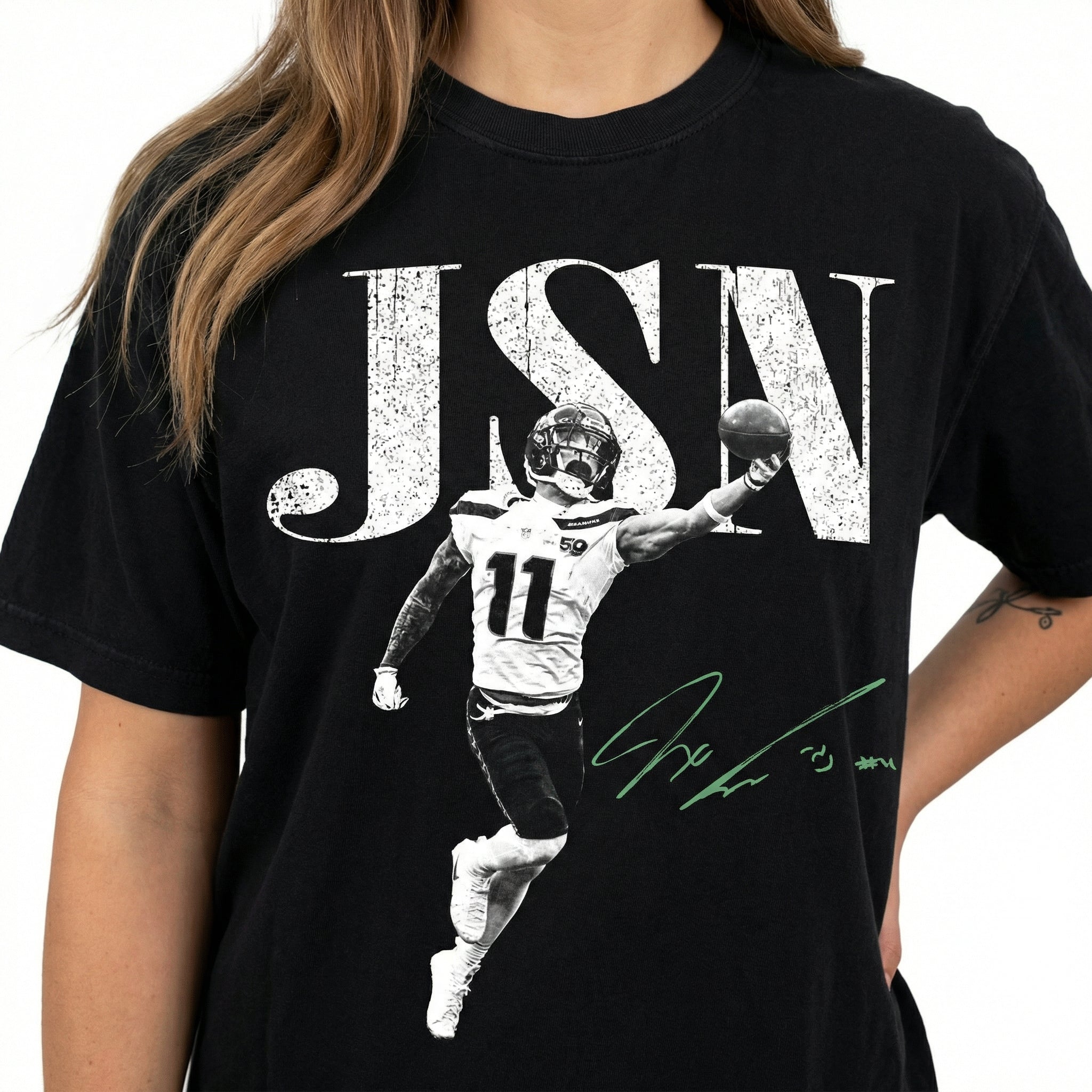 JSN Vintage Football Graphic T-Shirt – Game Day Fan Gift Tee