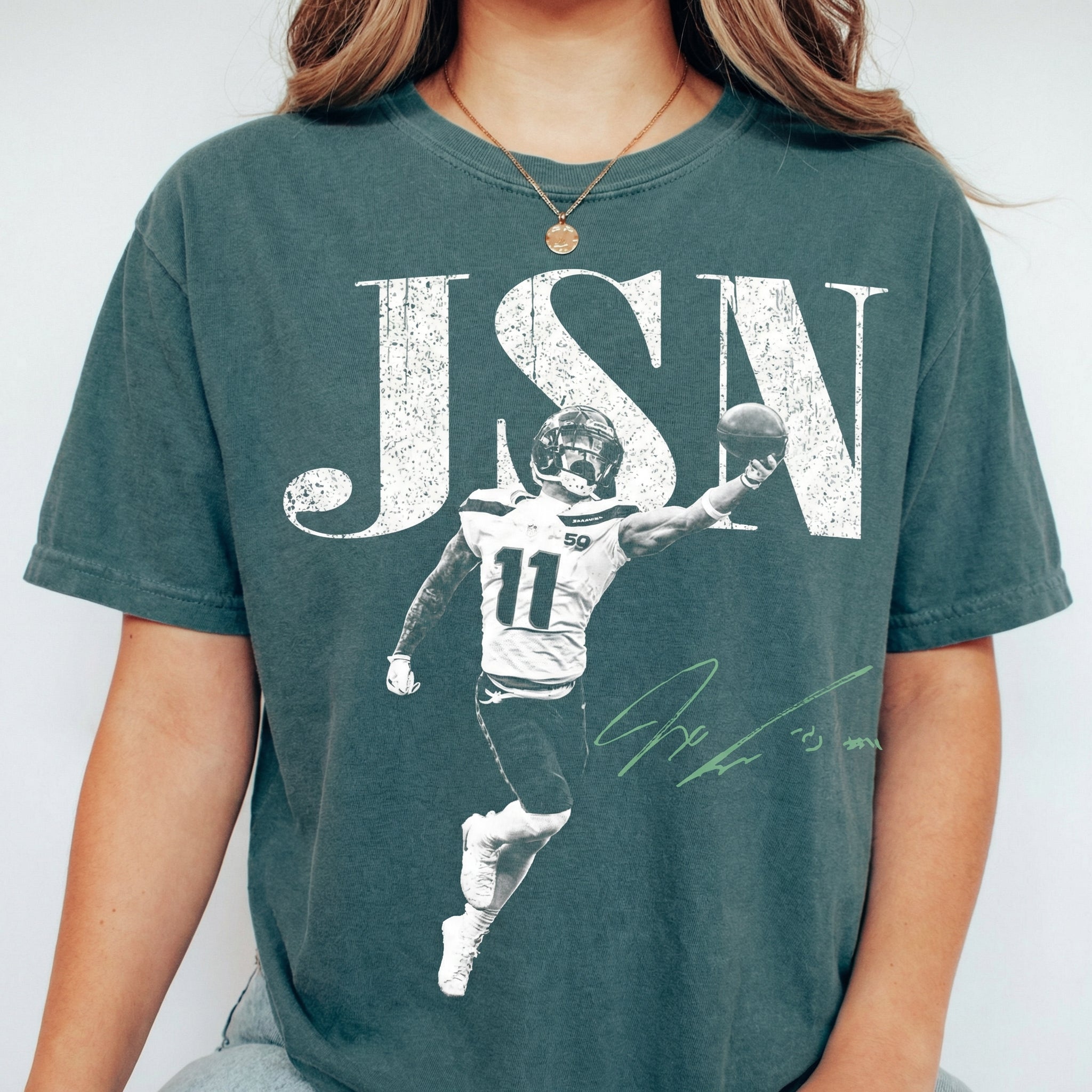 JSN Vintage Football Graphic T-Shirt – Game Day Fan Gift Tee