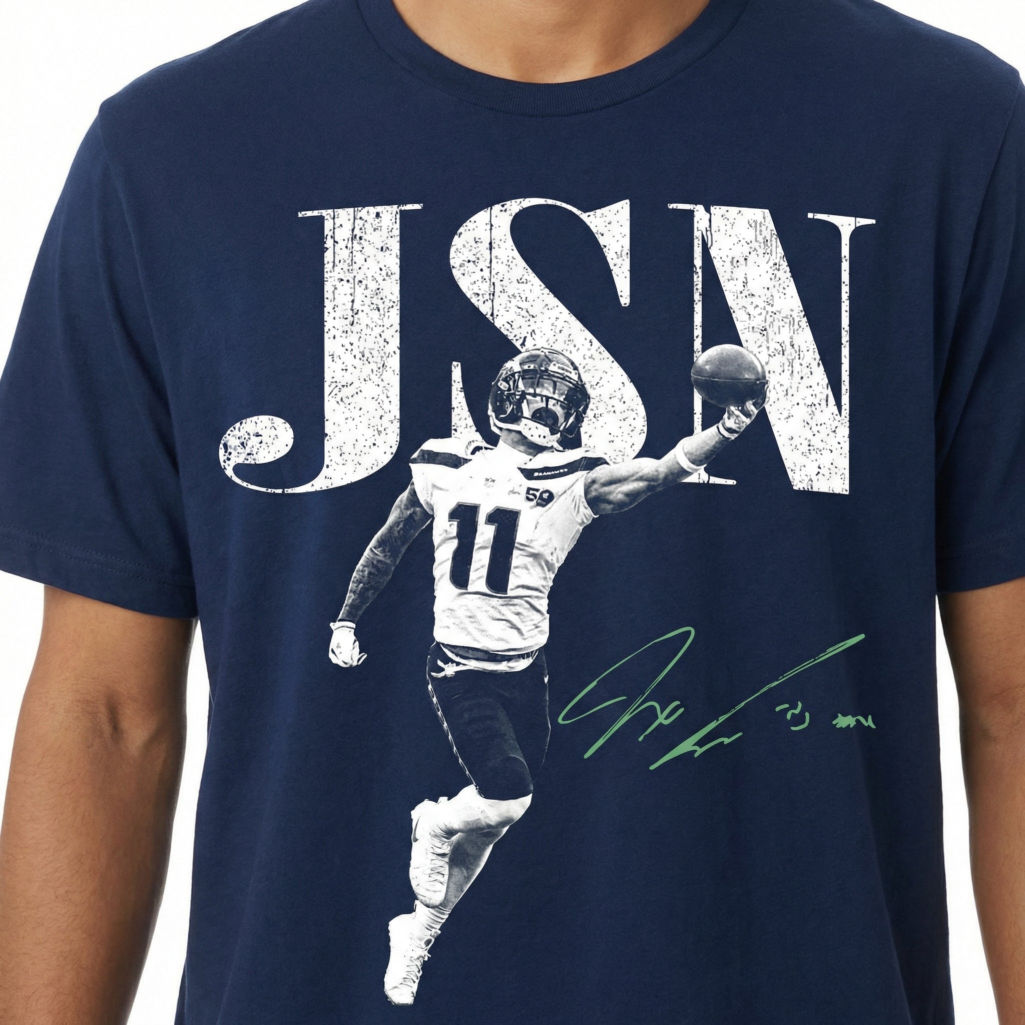 JSN Vintage Football Graphic T-Shirt – Game Day Fan Gift Tee