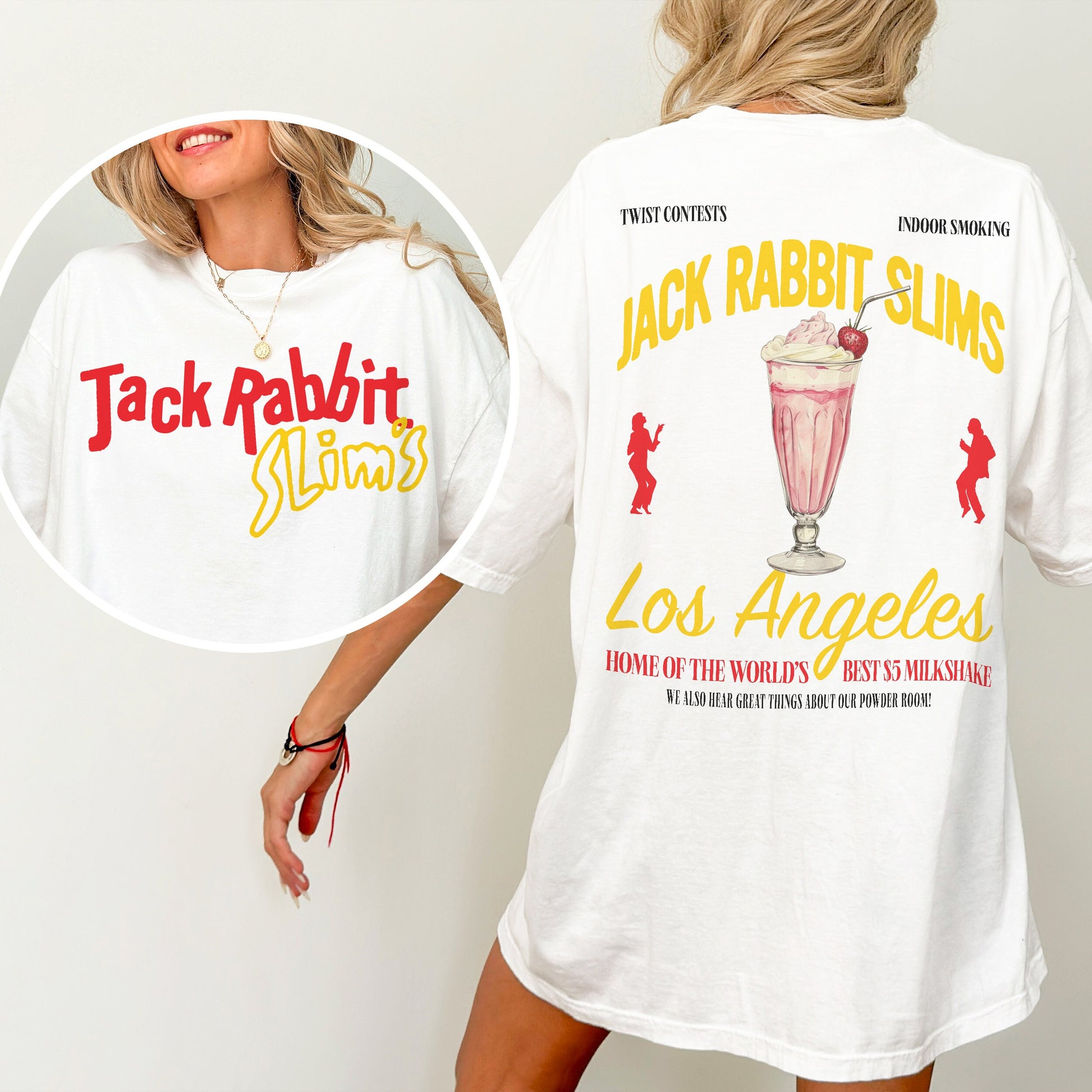 Jack Rabbit Slim’s T-Shirt – Retro Pulp Fiction Movie Restaurant Graphic Tee