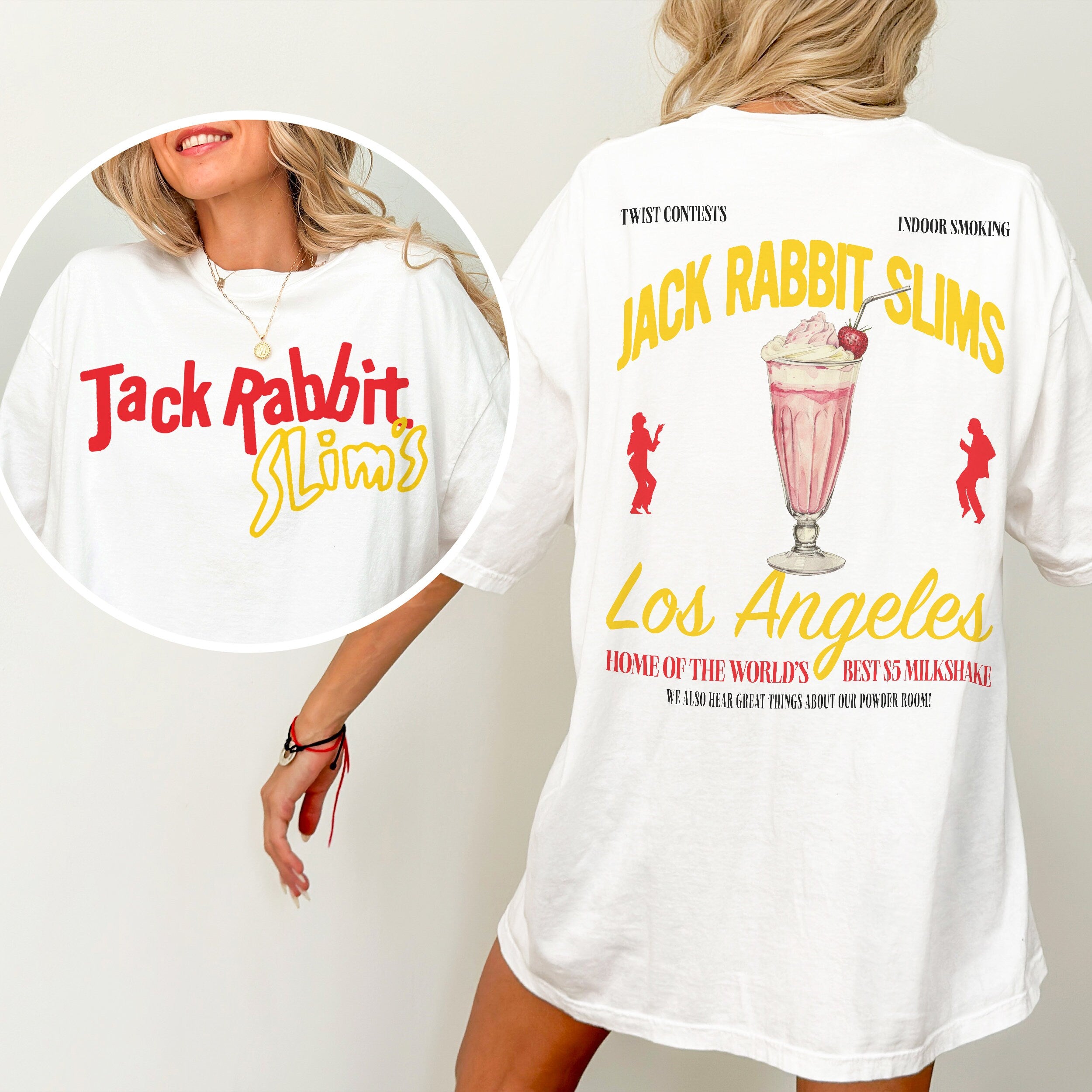 Jack Rabbit Slim’s T-Shirt – Retro Pulp Fiction Movie Restaurant Graphic Tee