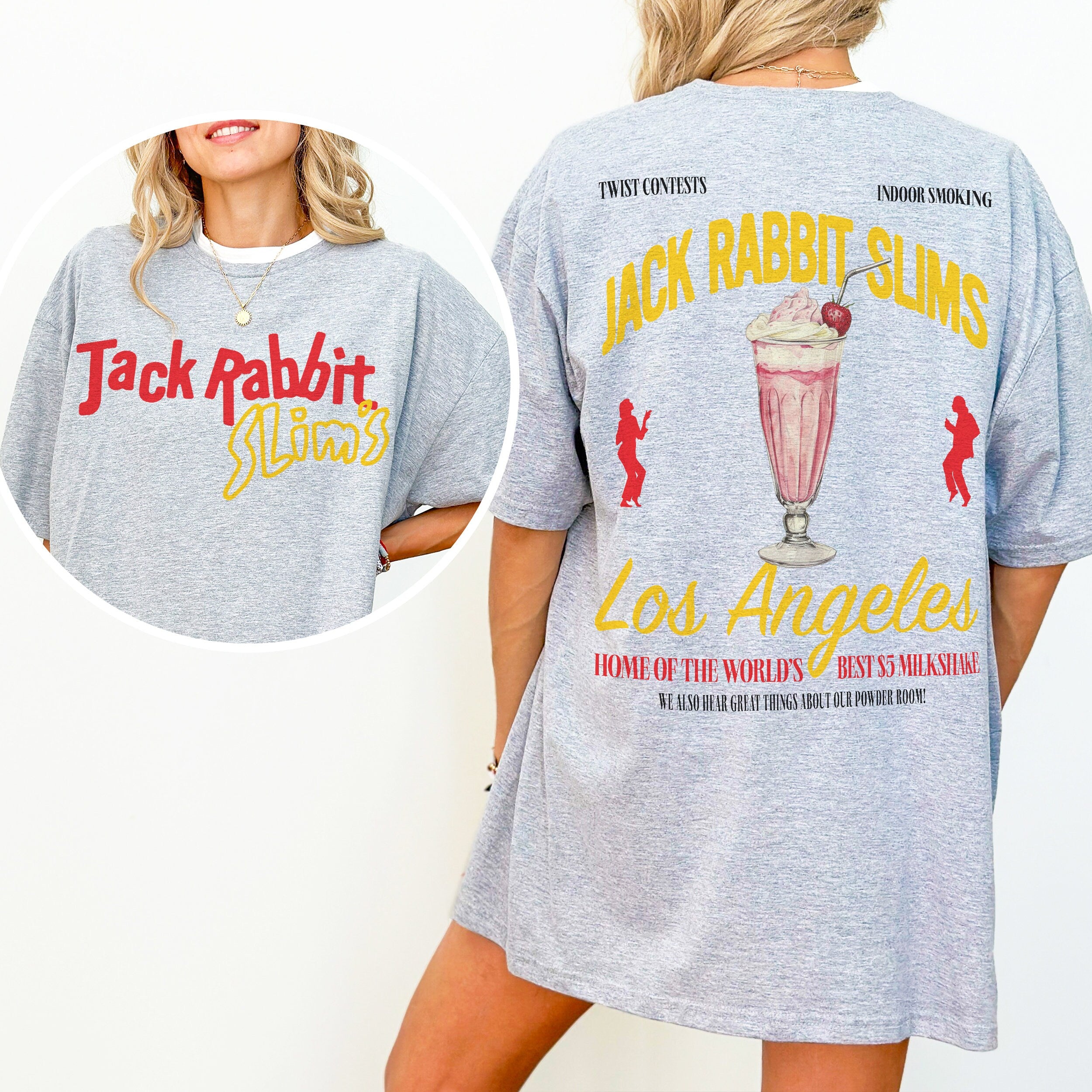 Jack Rabbit Slim’s T-Shirt – Retro Pulp Fiction Movie Restaurant Graphic Tee