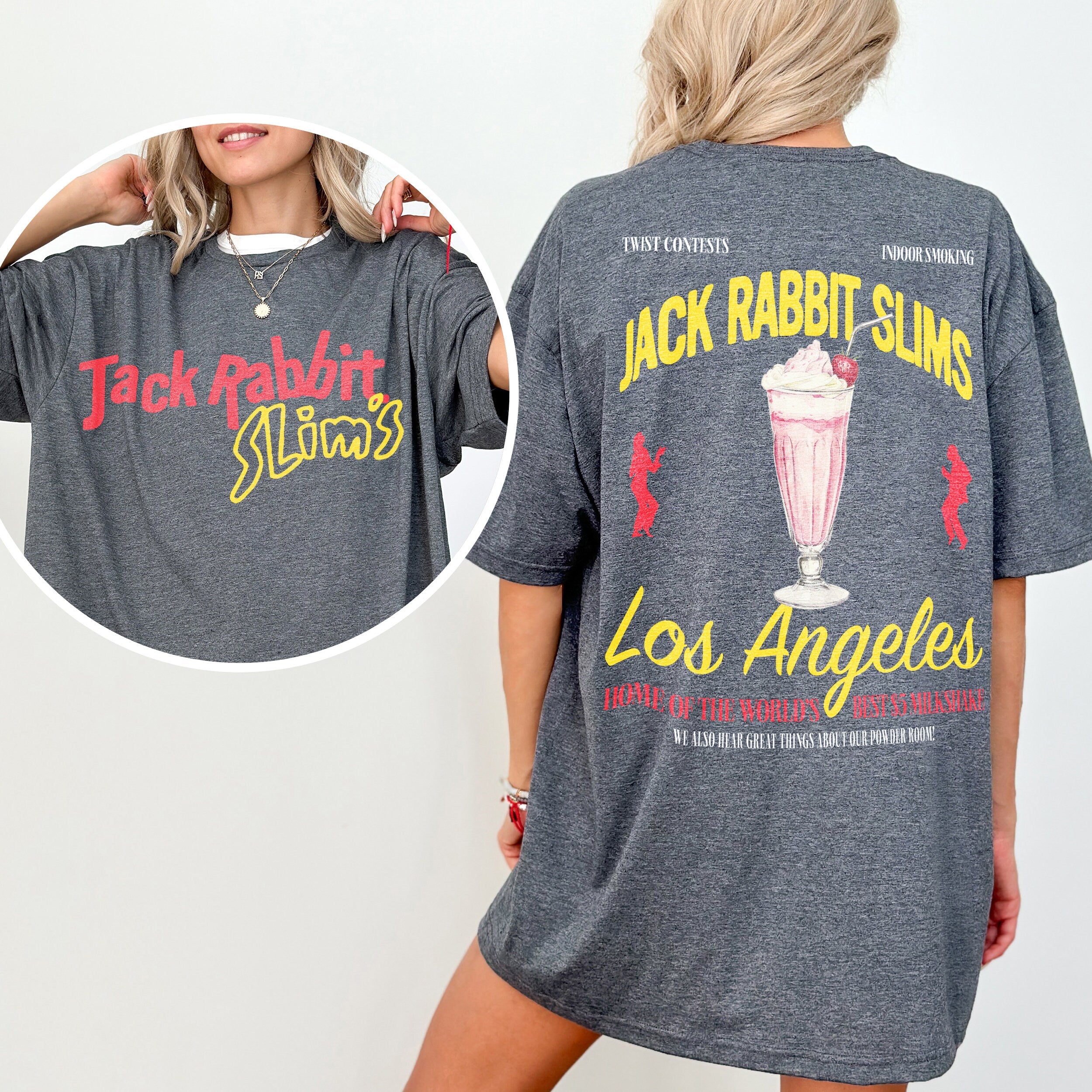 Jack Rabbit Slim’s T-Shirt – Retro Pulp Fiction Movie Restaurant Graphic Tee