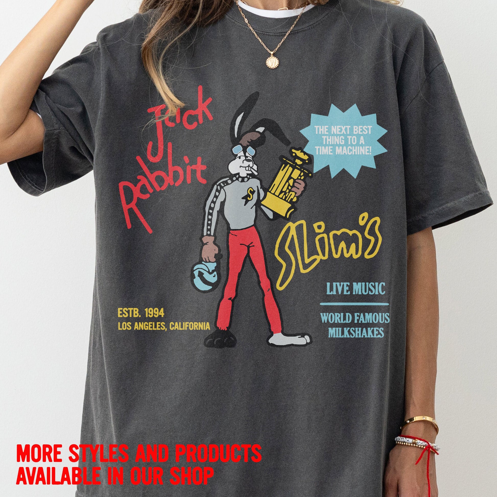 Jack Rabbit Slim’s T-Shirt – Retro Pulp Fiction Movie Restaurant Graphic Tee