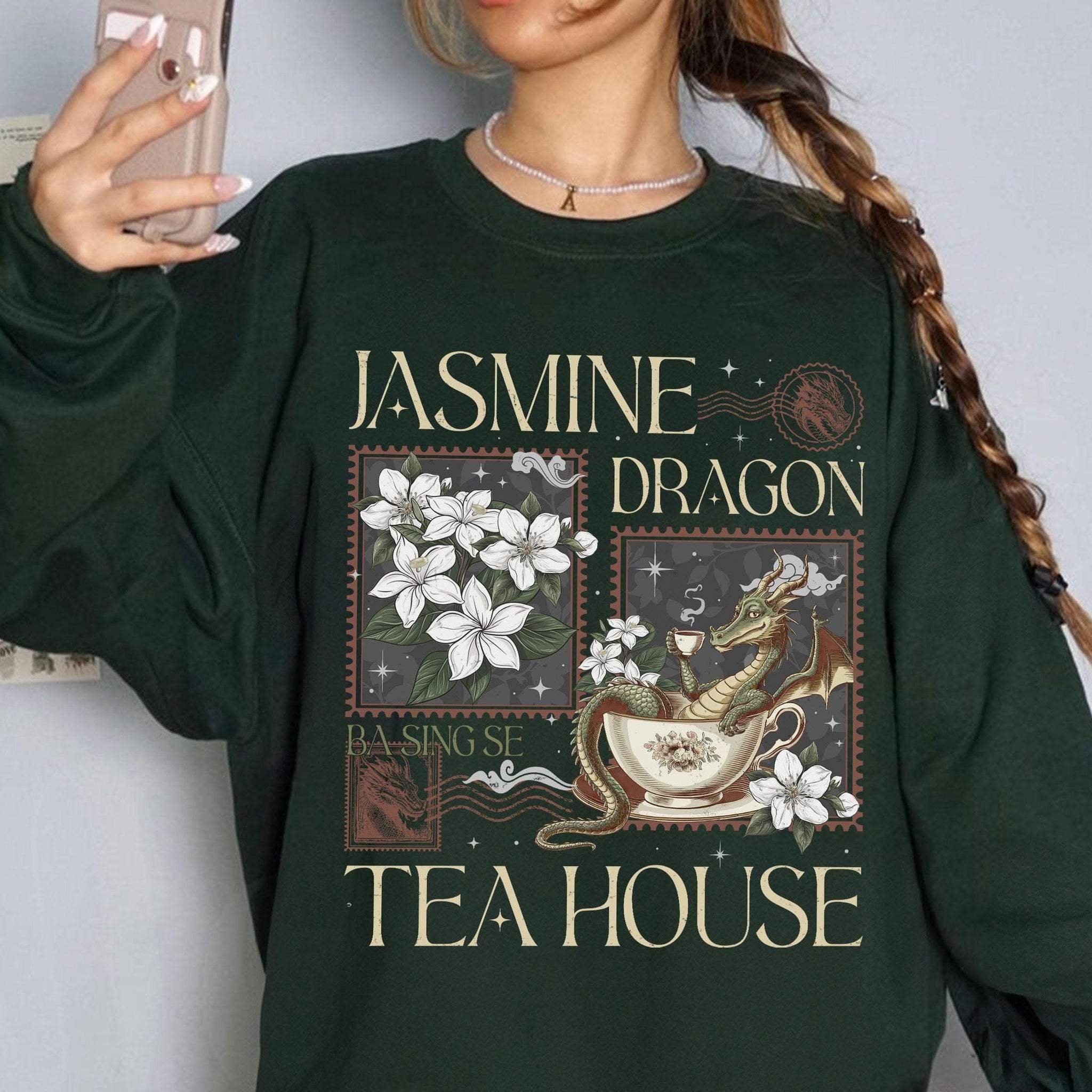 Jasmine Dragon Tea Shop Shirt – Uncle Iroh Inspired Tee – Anime Lover Gift – Tea Shop Sweatshirt