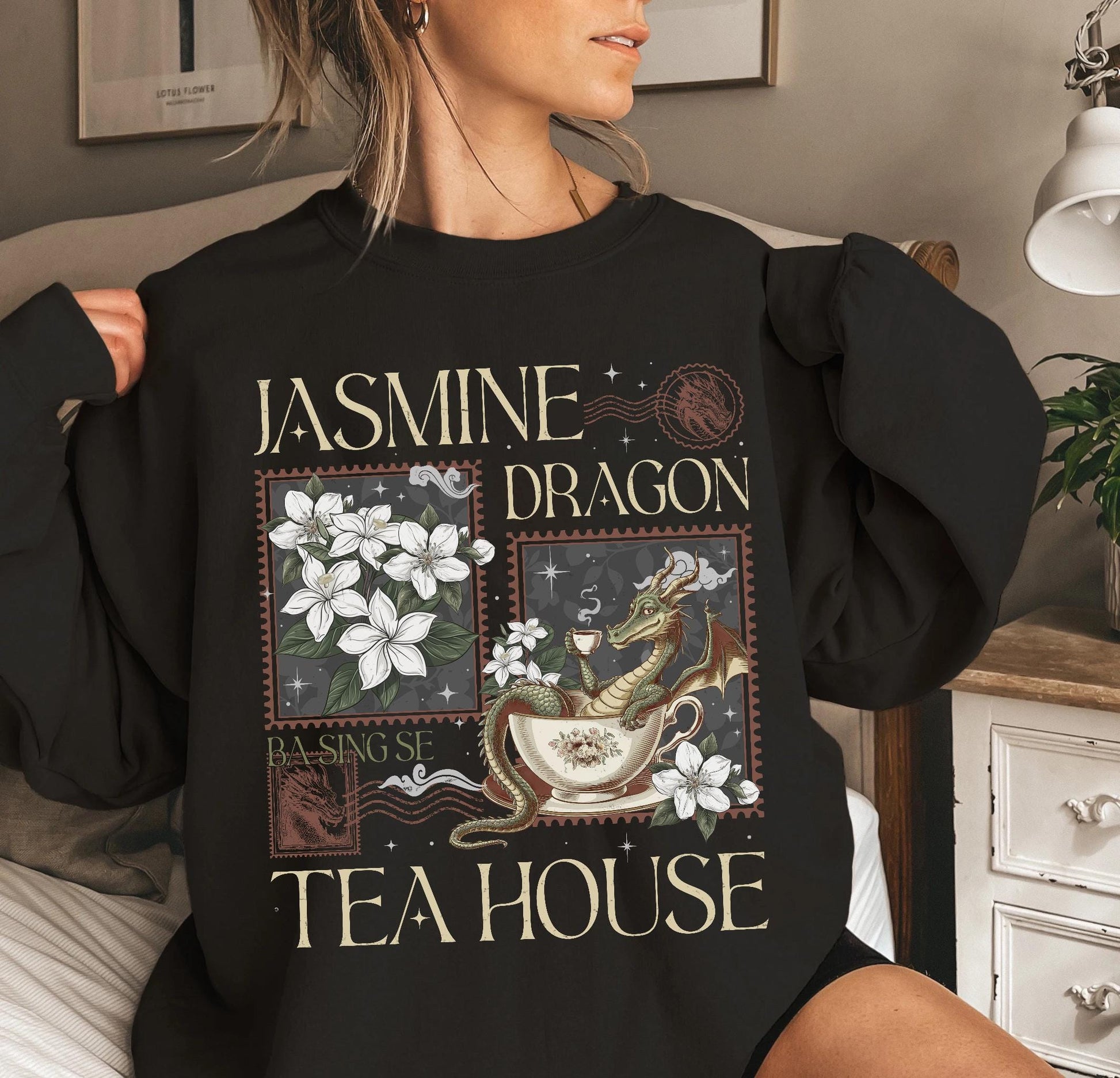Jasmine Dragon Tea Shop Shirt – Uncle Iroh Inspired Tee – Anime Lover Gift – Tea Shop Sweatshirt