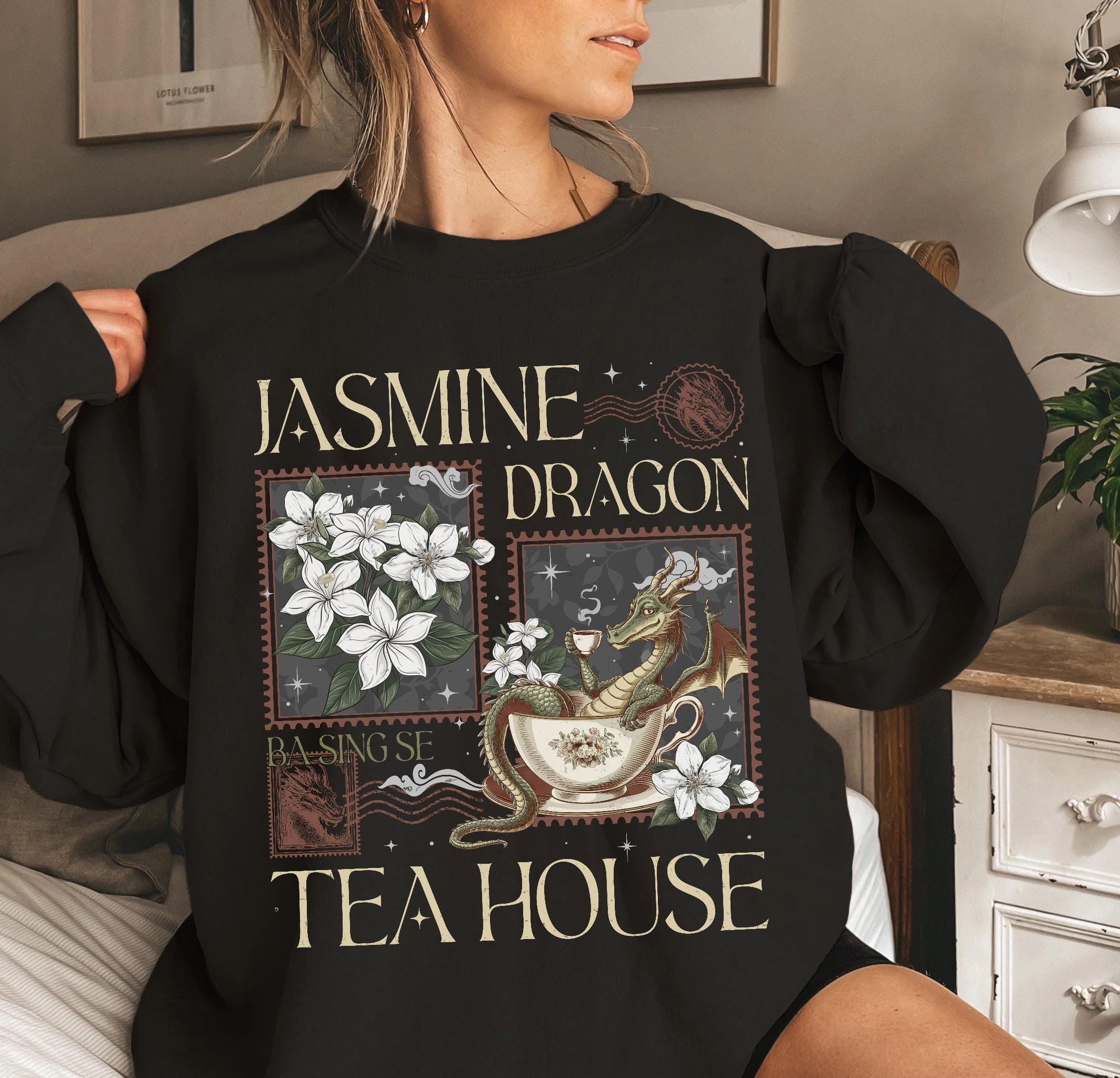 Jasmine Dragon Tea Shop Shirt – Uncle Iroh Inspired Tee – Anime Lover Gift – Tea Shop Sweatshirt