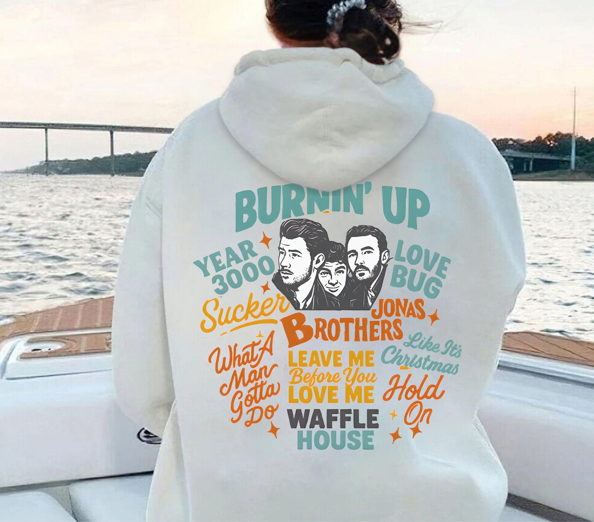 Jobros Hoodie – Jonas Brothers 20th Anniversary Tour 2025 Vintage Concert Merch